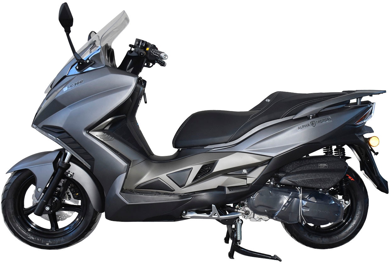 Alpha Motors Motorroller »Sport Cruiser 300«, 276 cm³, 125 km/h, Euro 5+, 23,79 PS, (Spar-Set, mit Topcase), mit integr. Alarmanlage, Keyless-System, USB-Anschluss und Windschild