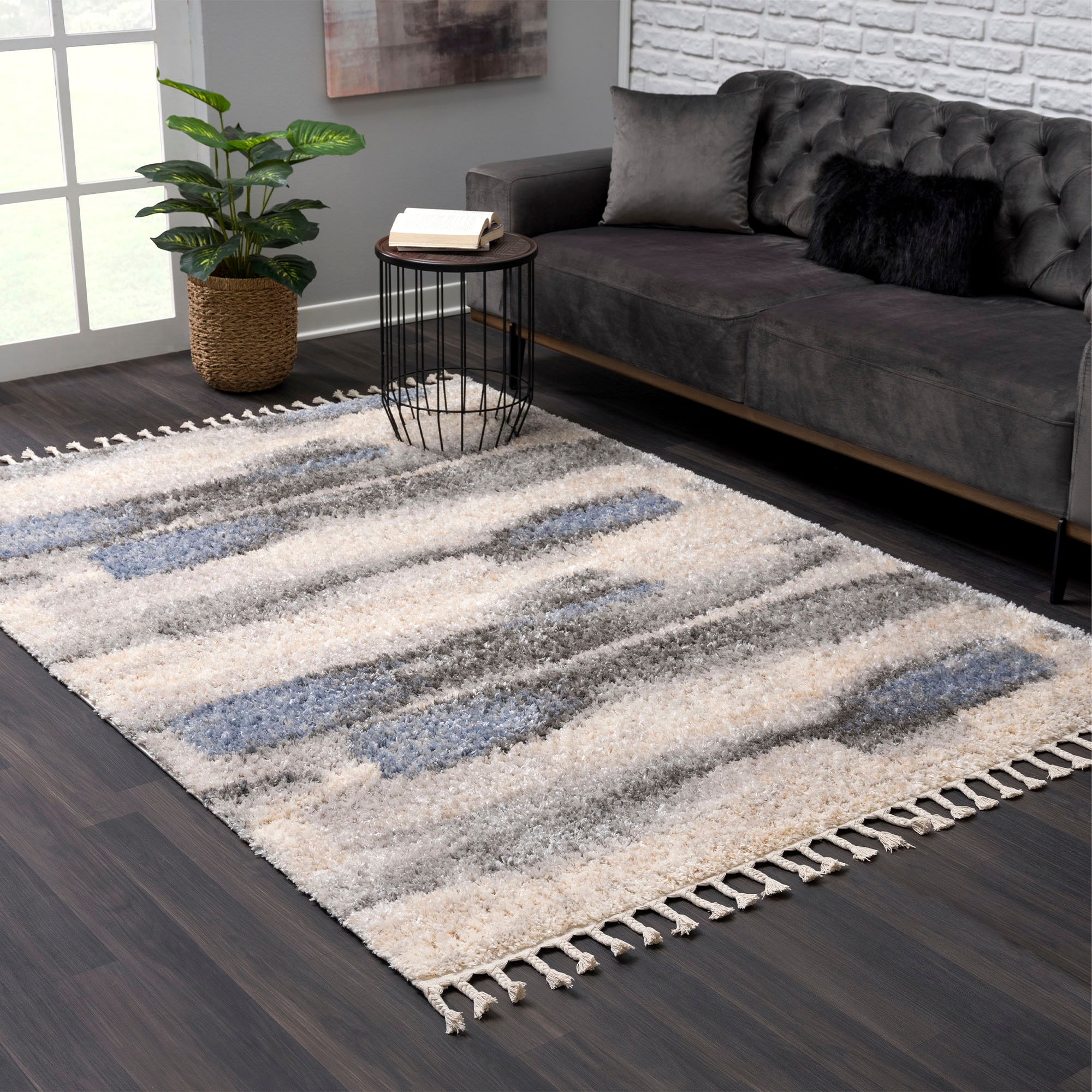 Sanat Hochflor-Teppich »Versay 1506«, rechteckig, 45 mm Höhe, Wohnzimmer, L günstig online kaufen