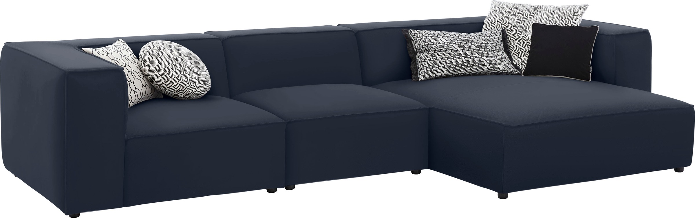 W.SCHILLIG Ecksofa »around-the-block«, mit eleganter Biese, mit Federkern, Breite 341 cm