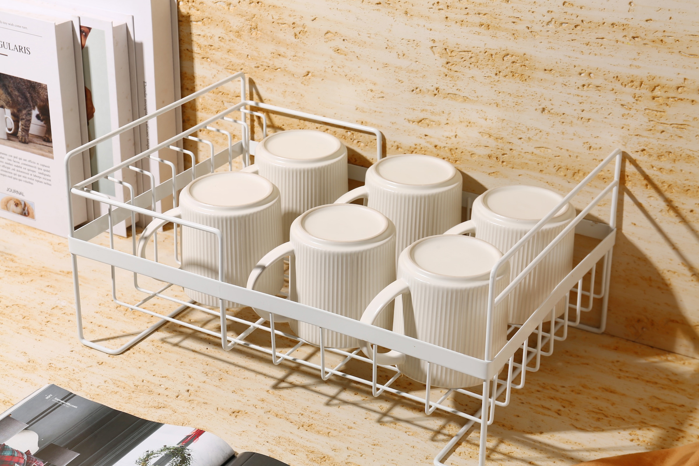 my home Becher »Kaffeebecher Loik, 6er Set«, (Set, 6 tlg.), spülmaschinenfest und mikrowellengeeignet, 460 ml