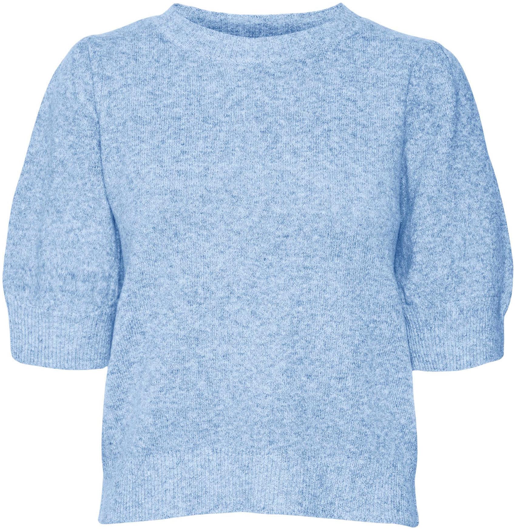 Vero Moda Rundhalspullover »VMDOFFY 2/4 O-NECK PULLOVER GA NOOS« mit kurzen Puffärmeln