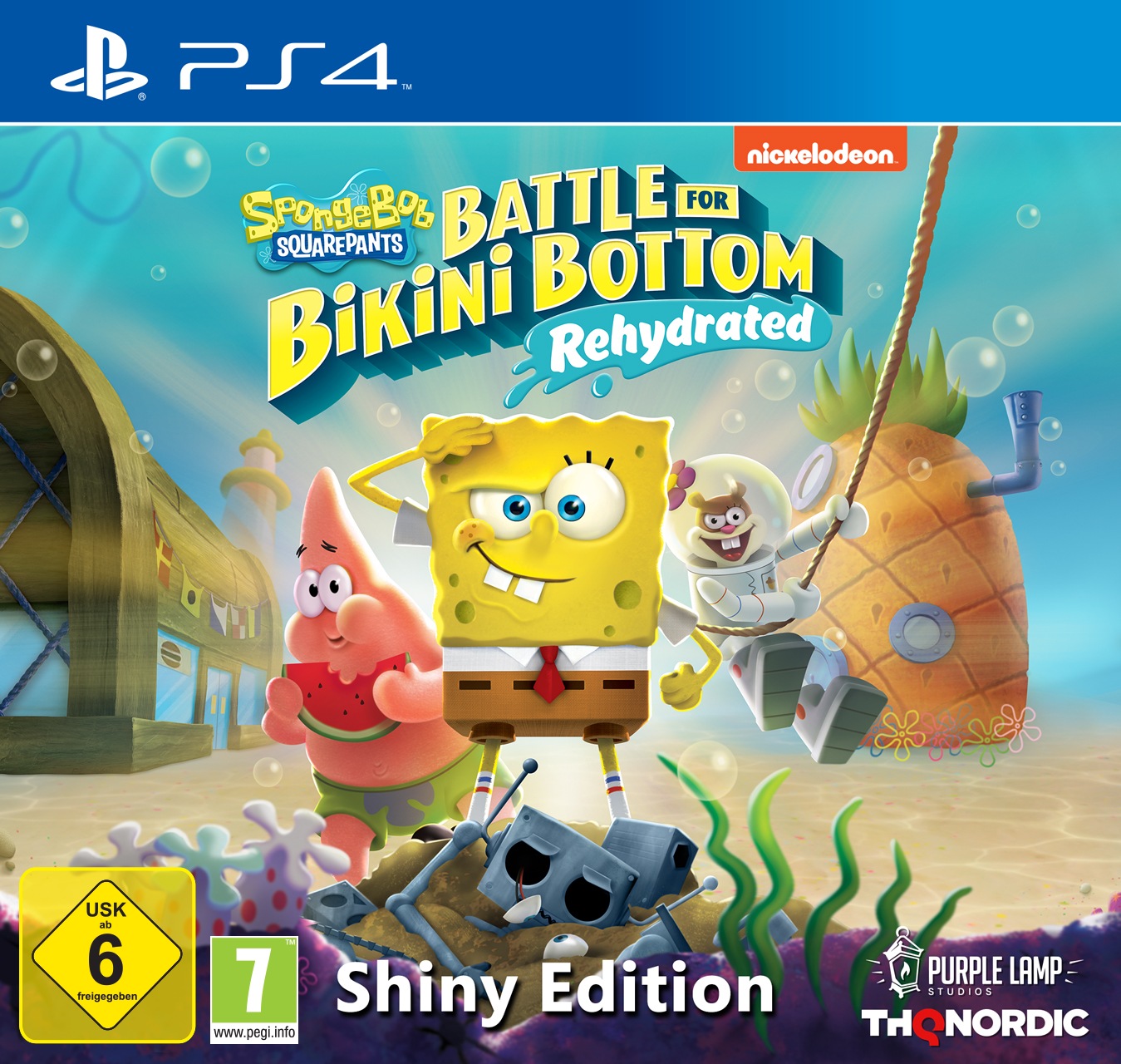 THQ NORDIC Spielesoftware »Spongebob SquarePants - Shiny Edition« PlayStation 4 (ohne Farbbezeichnung) Brandneuer Mehrspieler-Modus für zwei...