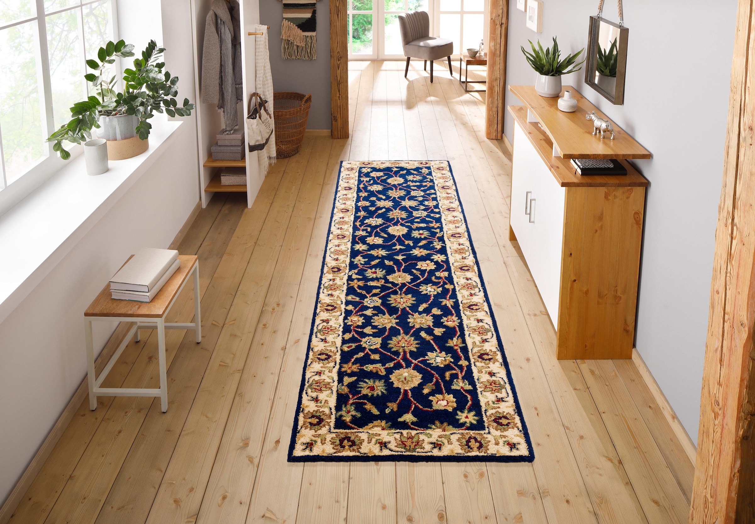 my home Wollteppich »Sahil«, rechteckig, 14 mm Höhe, reine Wolle, Orient-Op günstig online kaufen