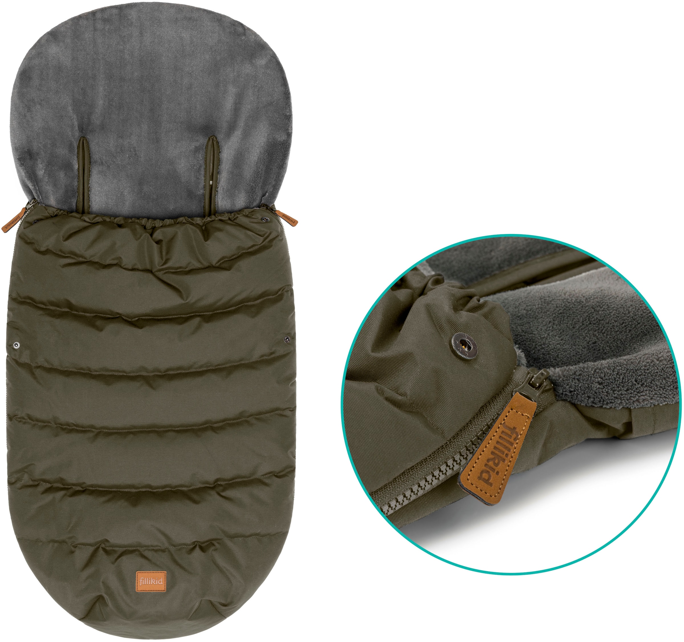 Fillikid Fußsack »Hybrid Daune, Winterfußsack«