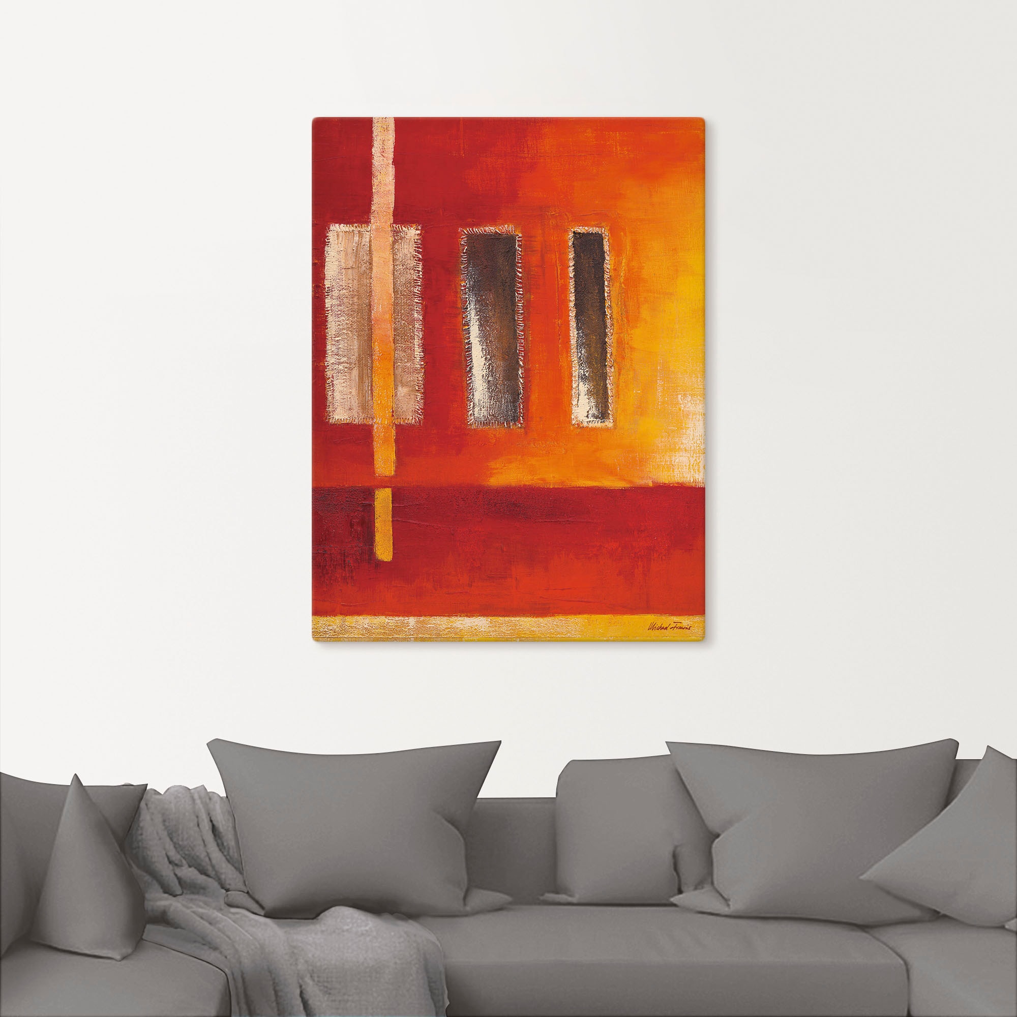 Artland Wandbild »Felder I - Abstrakt«, Muster, (1 St.), als Leinwandbild, Poster in verschied. Größen