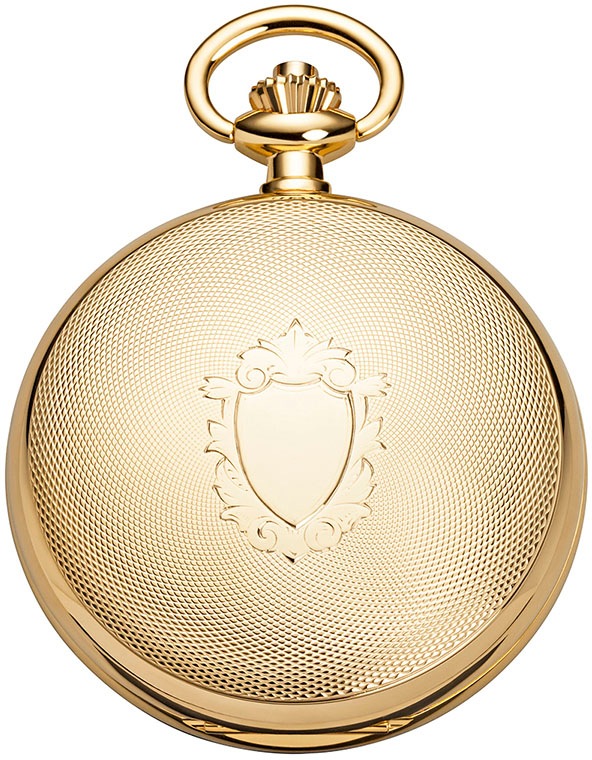Regent Taschenuhr »P775«, (Set, 2 tlg., mit Kette), Herrenuhr, Handaufzug, Acrylglas