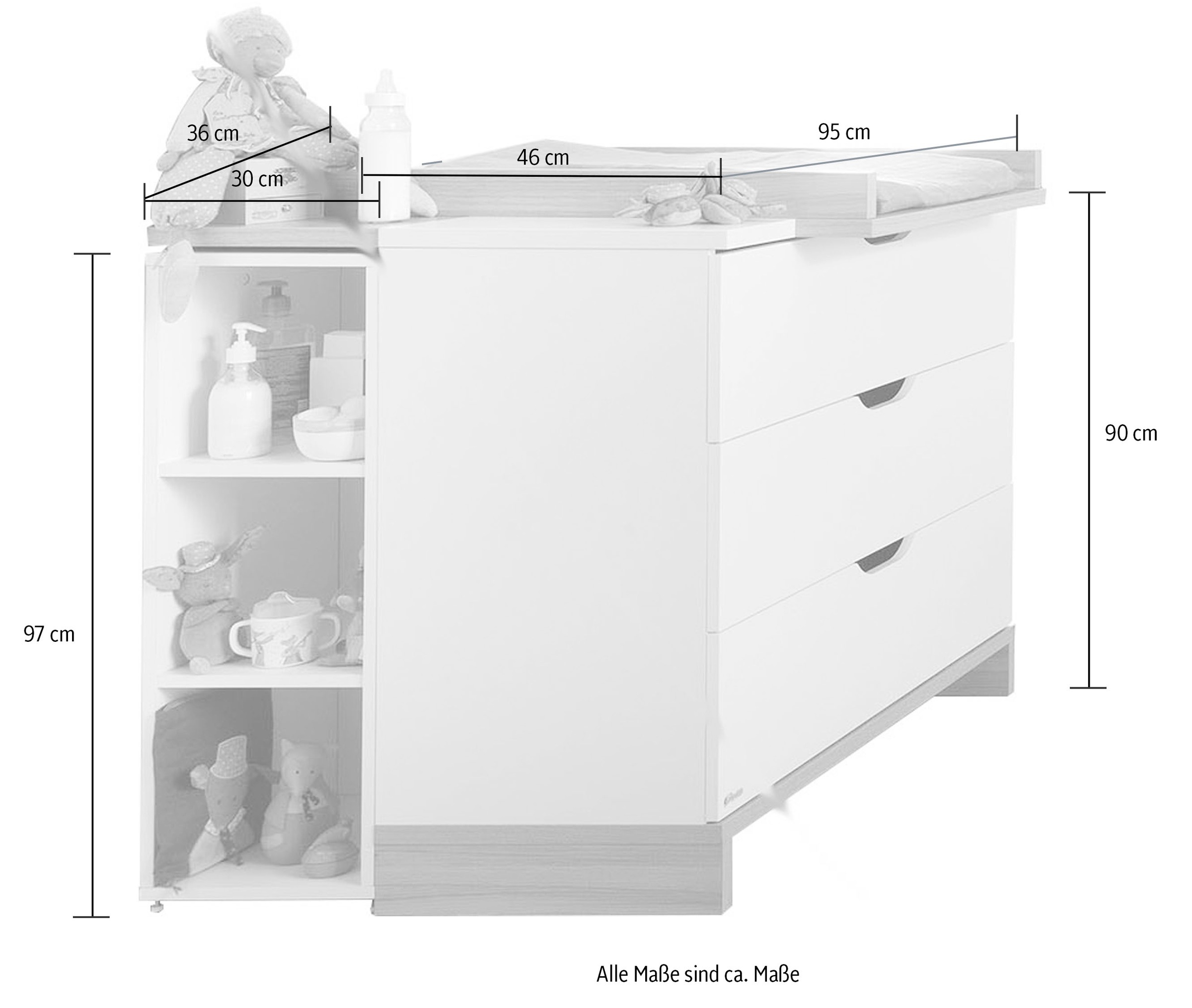 Galipette Babyzimmer-Komplettset »Lilo«, (6 St.)