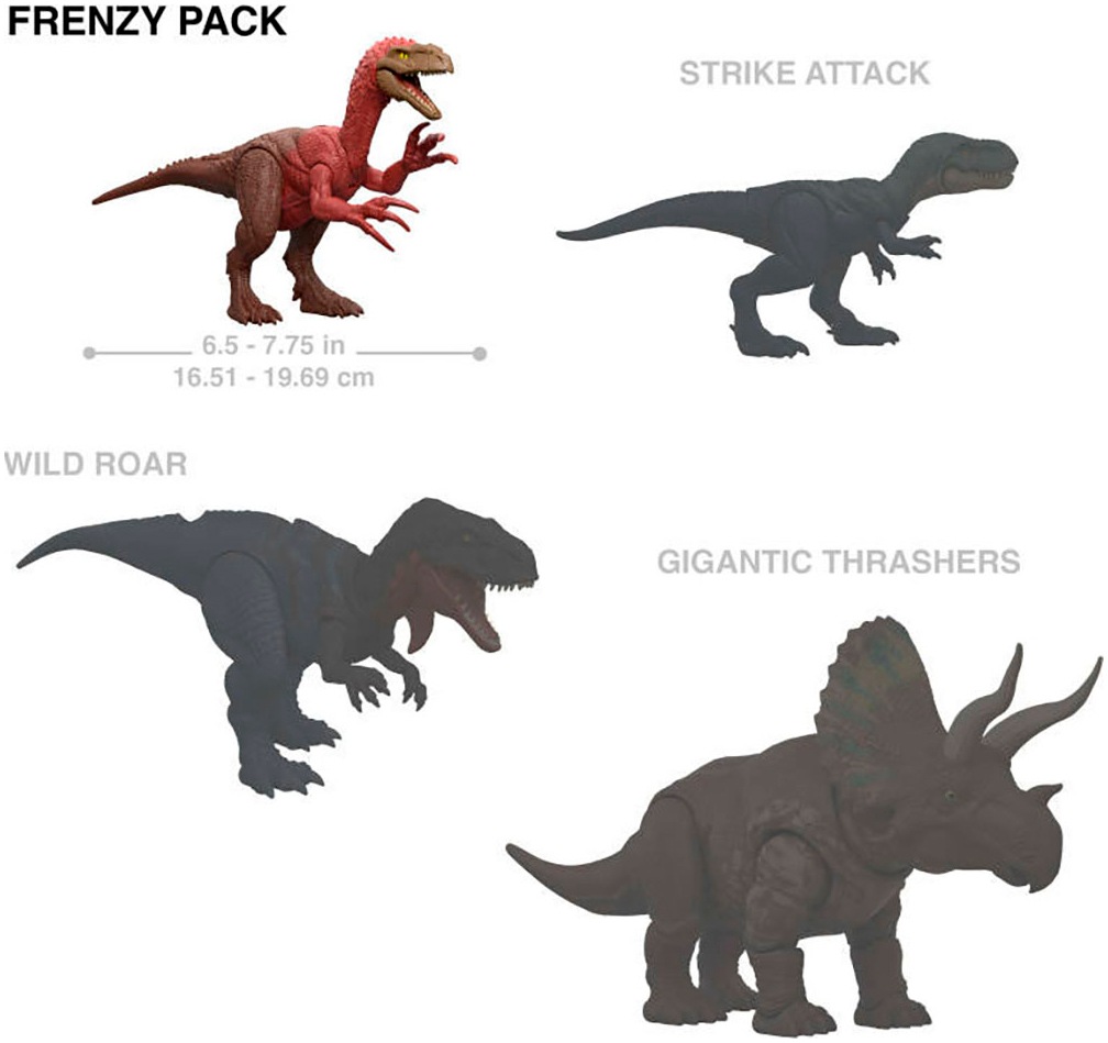 Mattel® Actionfigur »Jurassic World, Frenzy Pack Sortiment«, (1 tlg.)