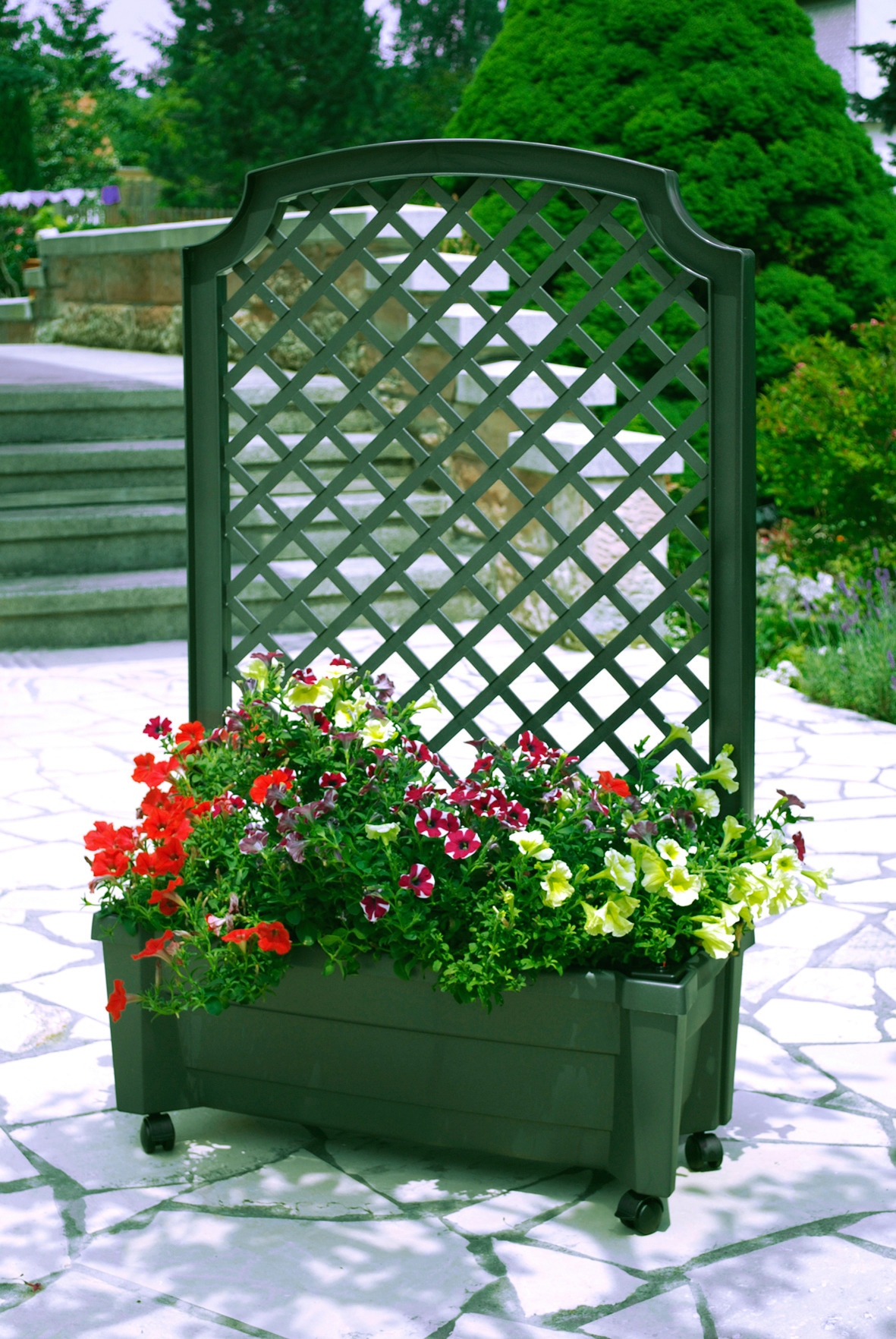 KHW Spalier mit Pflanzkasten, BxTxH: 79x35x134 cm grün