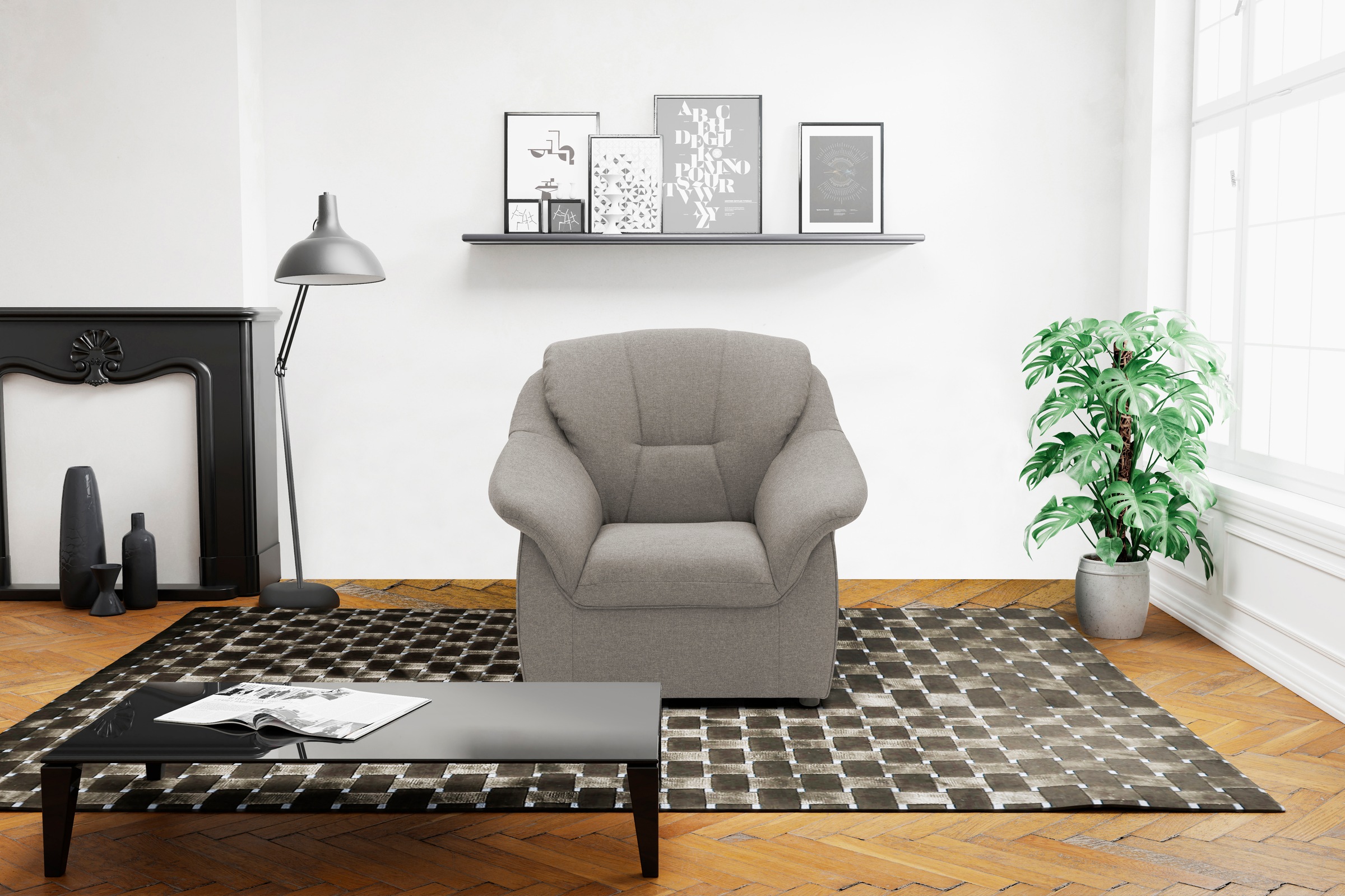 DOMO collection Sessel »Faenza für kleine Räume, zeitlos und elegant, kompa günstig online kaufen