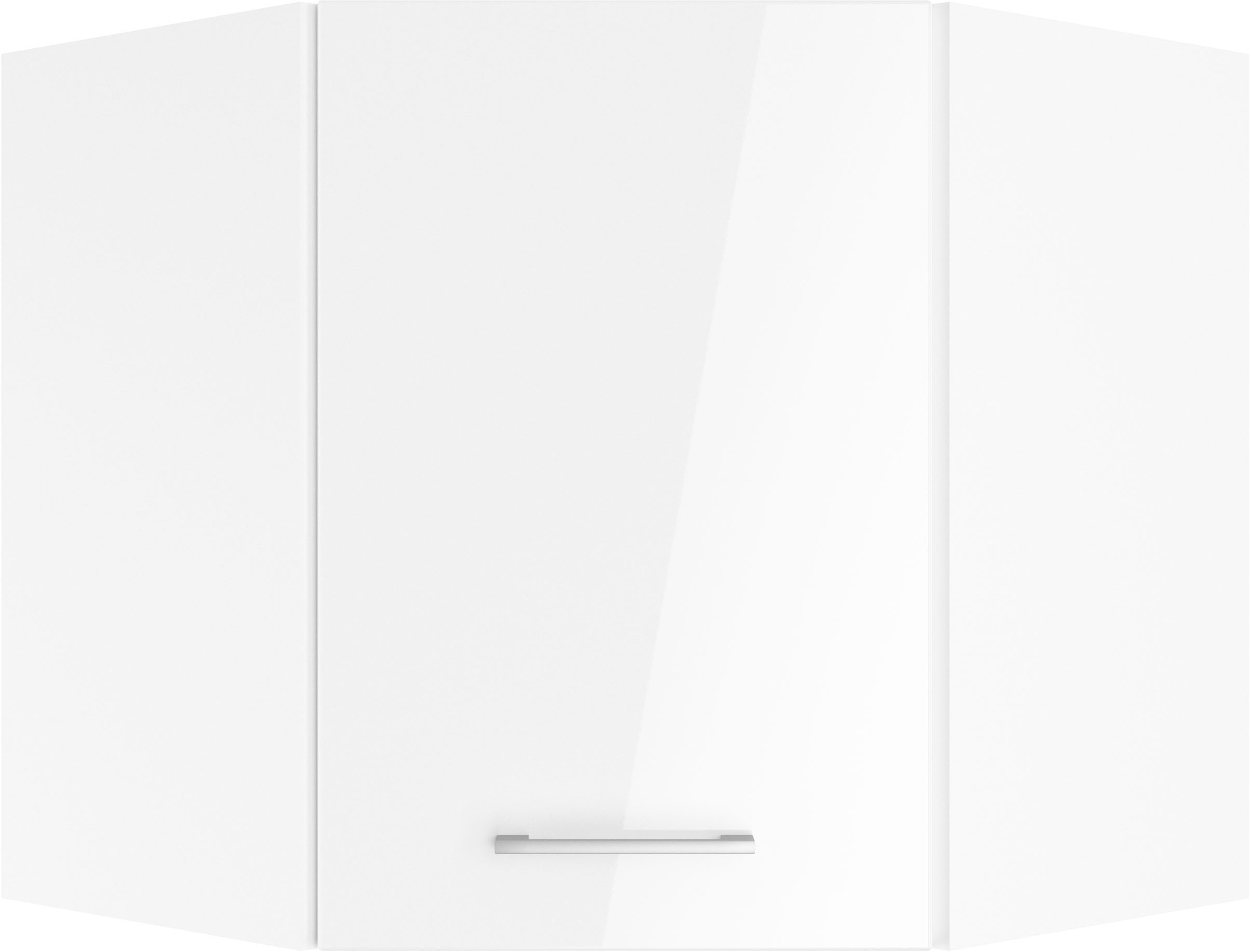 KOCHSTATION Eckhängeschrank »KS-Milan«, Eckhängeschrank 60x60 cm, matte oder hochglänzende Fronten