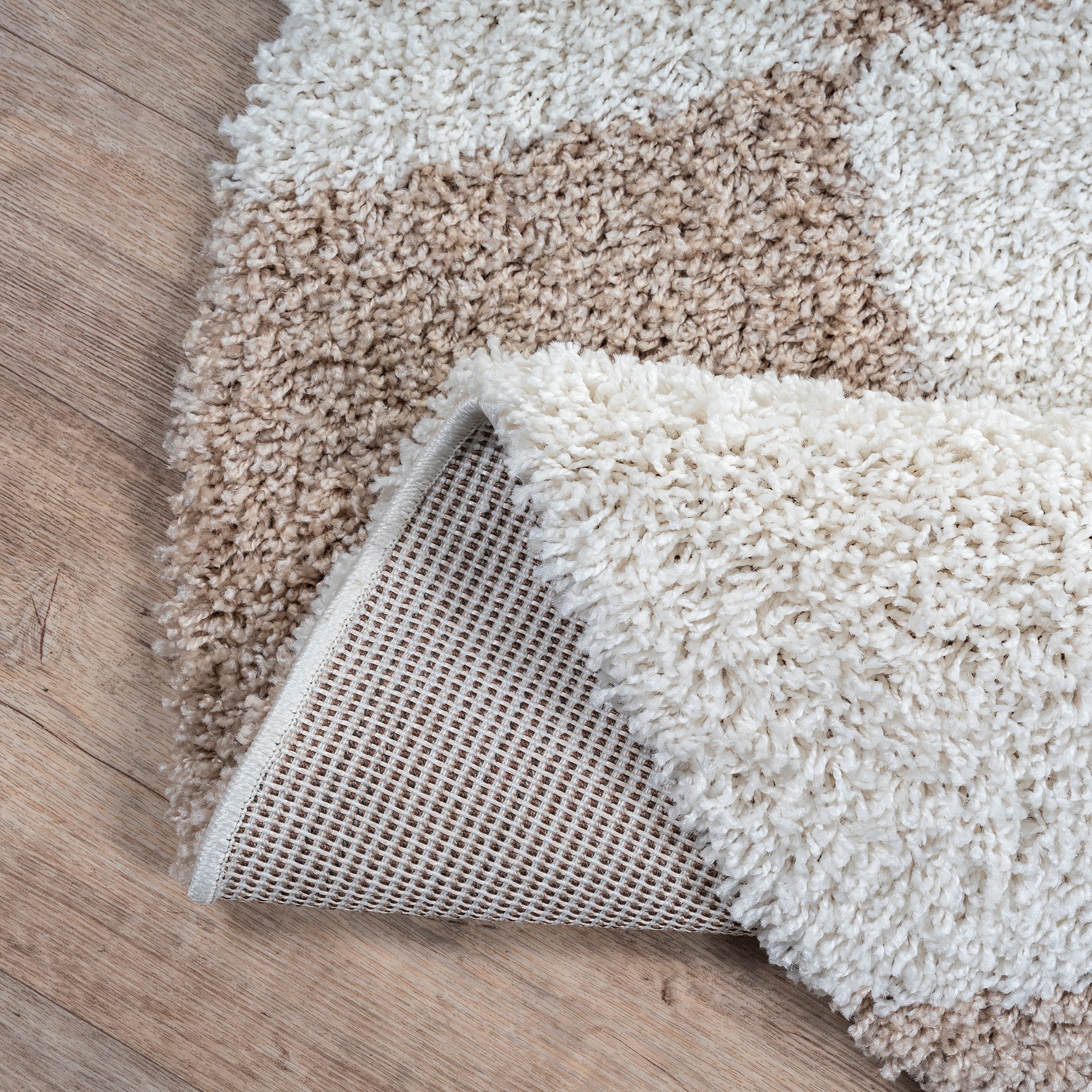 Sanat Hochflor-Teppich »Milano 1250«, rund, 30 mm Höhe, Hochflor, Wohnzimmer, Schlafzimmer, fussbodenheizungsgeeignet
