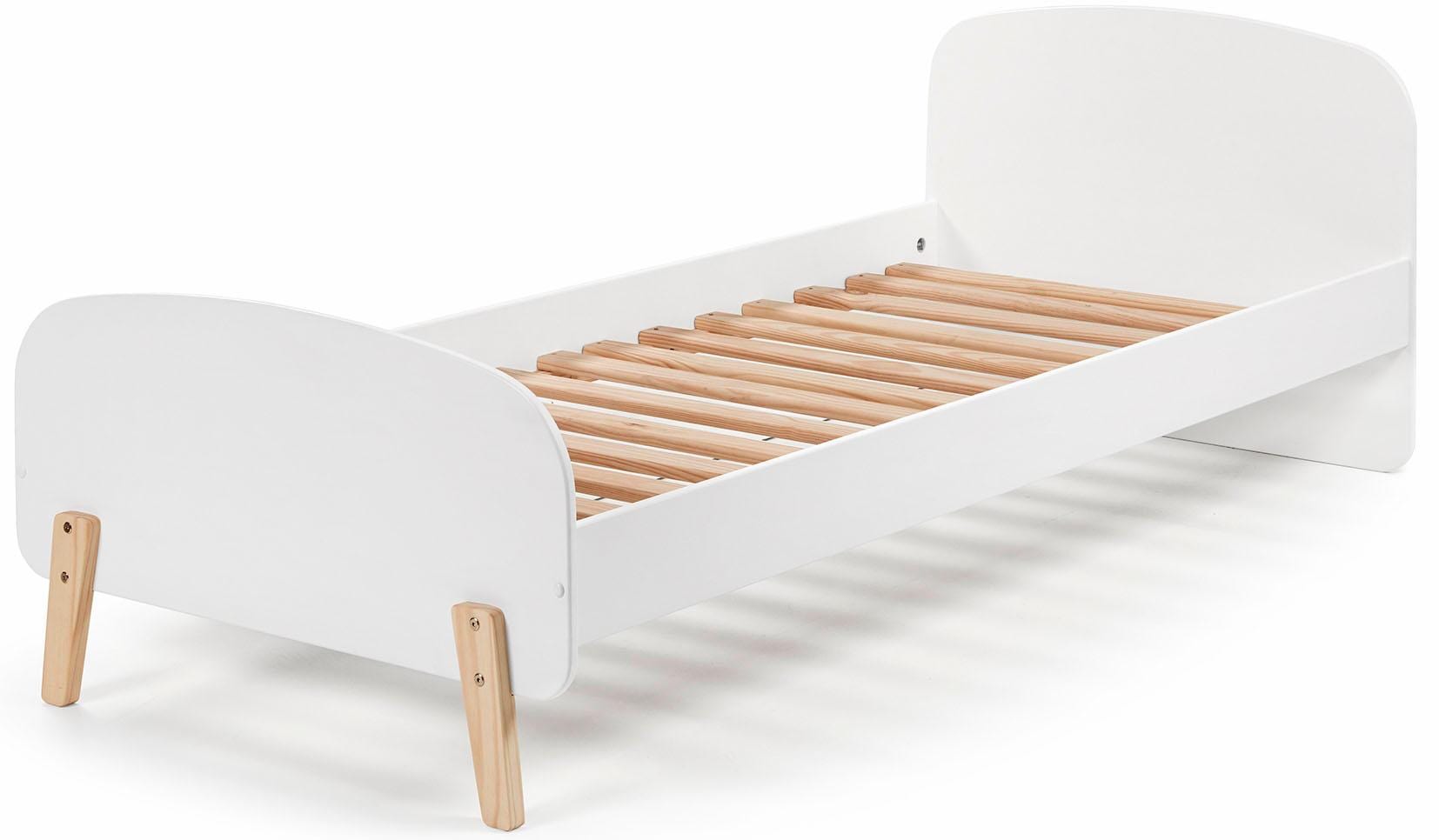 Vipack Kinderbett »Kiddy, Inkl. Rolllattenrost, Liegefläche 90/200 Cm« B/H/T Ca. 205x72x94cm, Gerundetes Kopf-/Fußteil, Verschiedene Farben,