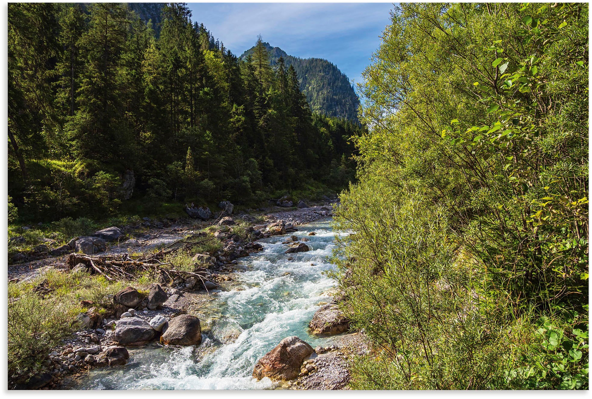 Artland Alu-Dibond-Druck »Wimbachtal Ramsau Berchtesgadener Land«, Berge & günstig online kaufen