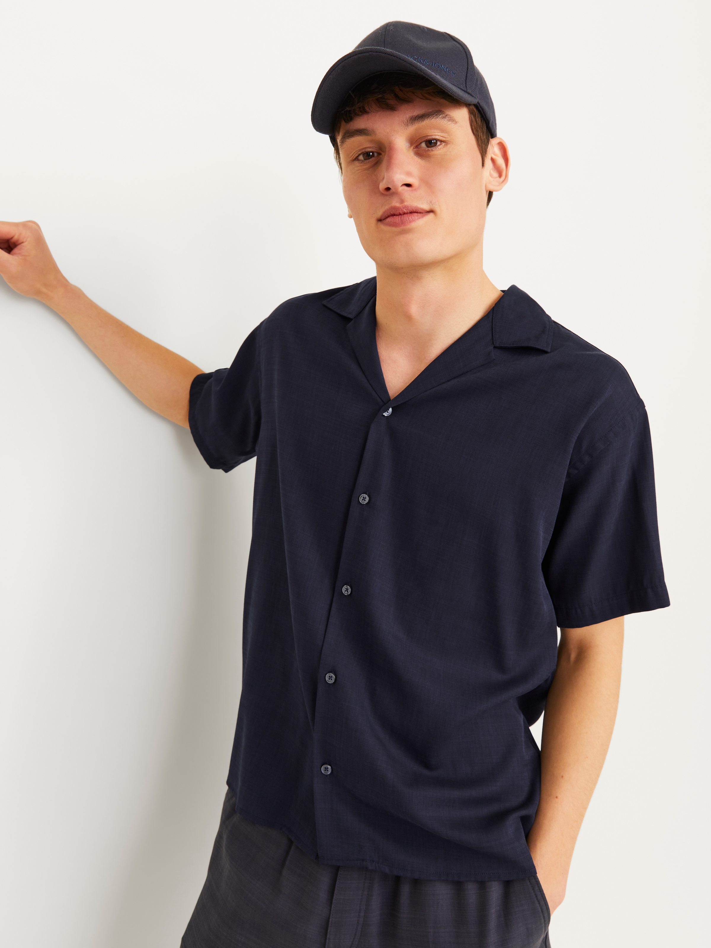 Jack & Jones Kurzarmhemd »JPRCCAARON TENCEL RESORT SHIRT S/S LN«