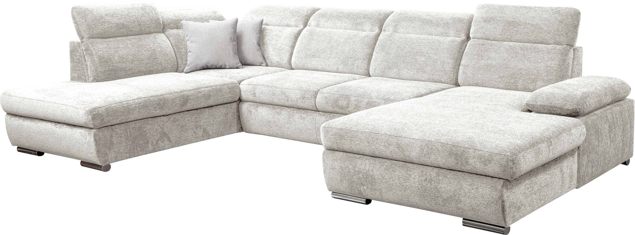 WERK2 Wohnlandschaft »Cordoba inkl. Bett, Bettkasten & Kopfteilfunktion, Breite 359 cm«