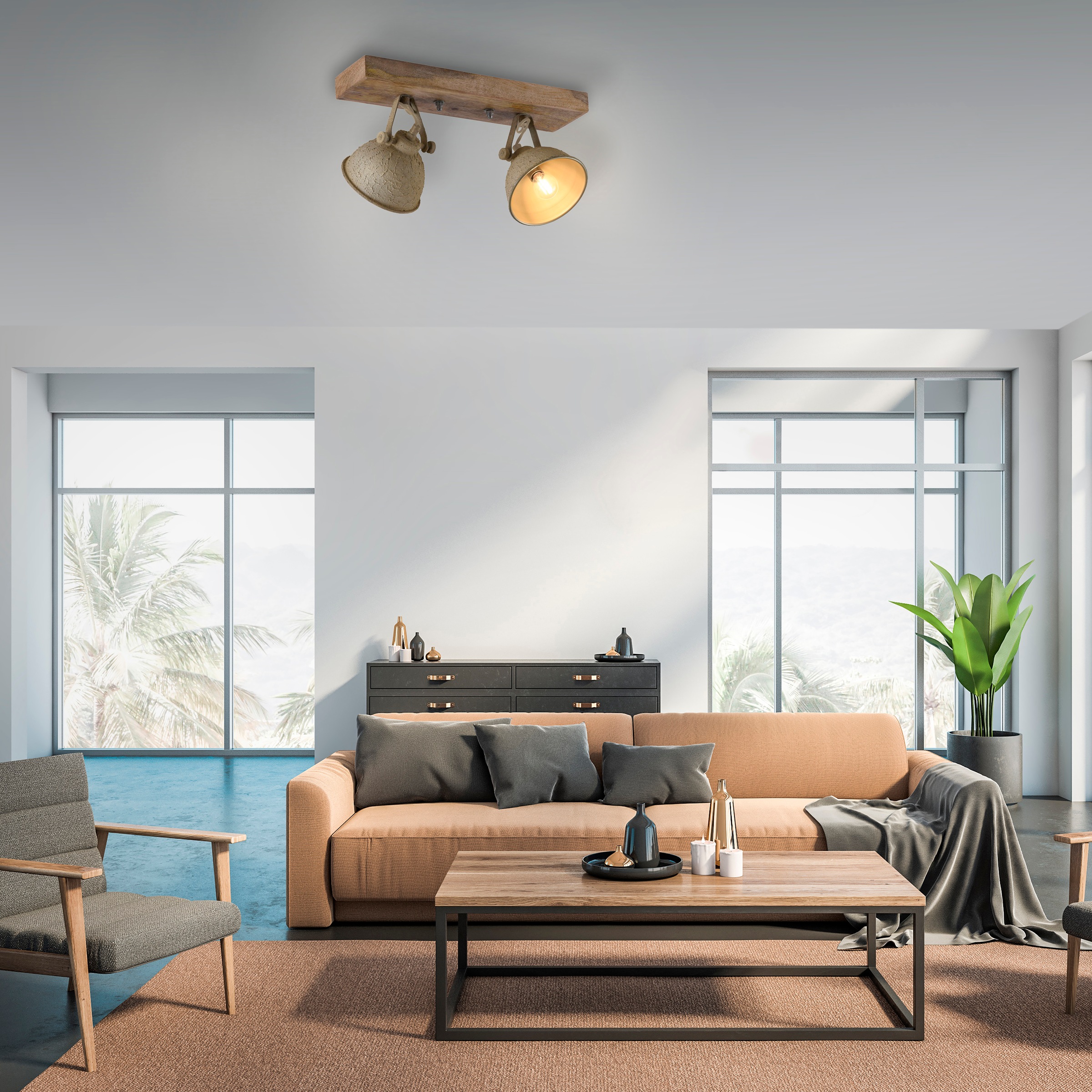 JUST LIGHT Deckenstrahler »SAMIA«, für Leuchtmittel 2 x E14 günstig online kaufen