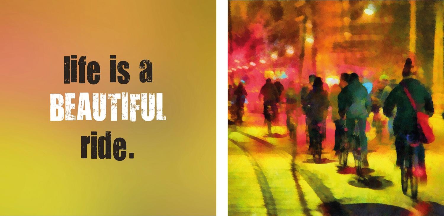 queence Leinwandbild »Beautiful«, Motivationsbilder-Fahrzeuge-Fahrräder-Kun günstig online kaufen