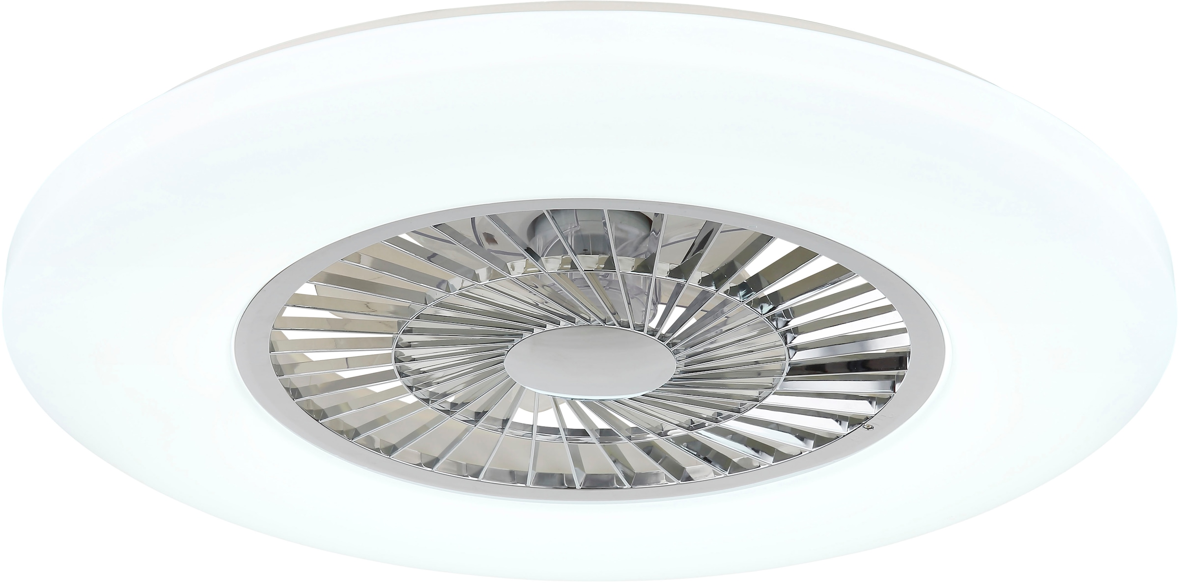 GLOBO LIGHTING Deckenleuchte »ALVA« LED-Modul 1 Stk. warmweiß - kaltweiß Ventilator RGB bunt Regenbogen Funktionen heizen-kühlen Wohnraum