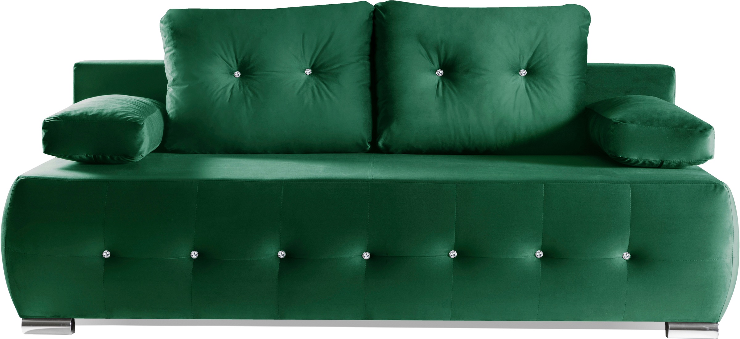 WERK2 Schlafsofa »Monaco«, 2-Sitzer Schlafcouch mit Bettkasten & funkelnden günstig online kaufen