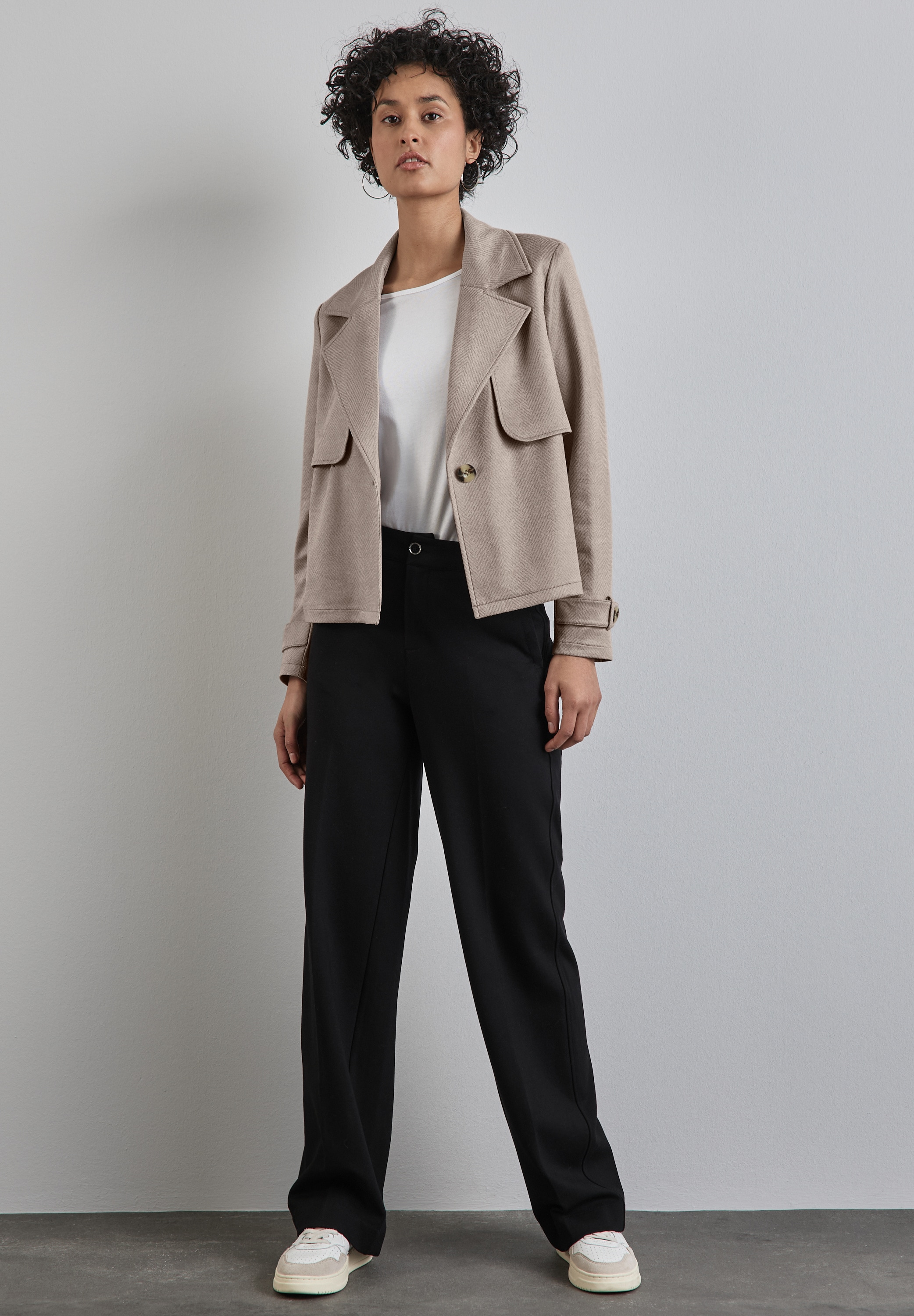 STREET ONE Jackenblazer , im Velours-Look
