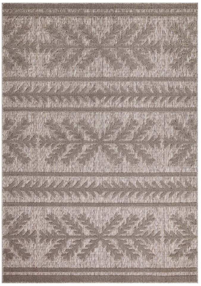 Carpet City Teppich »In-& Outdoorteppich Santorini 411, 3D-Effekt, Boho-Optik«, rechteckig, 5 mm Höhe, Wetterfest & UV-beständig für Terrasse, Balkon, Küche, Flur