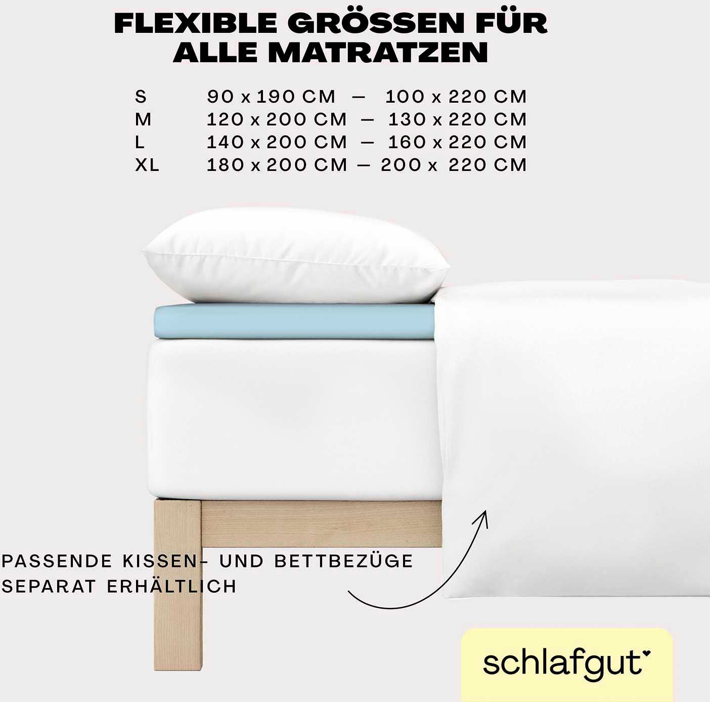 Schlafgut Spannbettlaken »EASY Jersey Elasthan Topper«, MADE IN GREEN by OEKO-TEX®