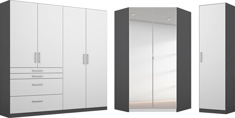 rauch Schrank-Set »Kleiderschrank Schrank Garderobe Garderobenschrank Eckschrank HOMBURG« Set, 