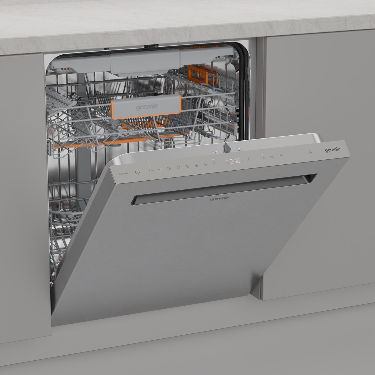 GORENJE Unterbaugeschirrspüler »GU673A65X«, 16 Maßgedecke, TotalDry - auto. Türöffnung