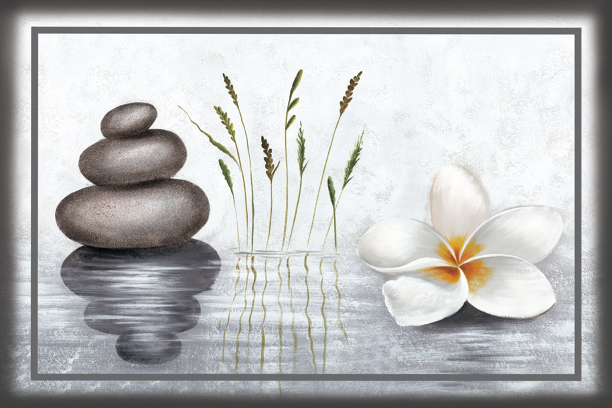 Bönninghoff Leinwandbild »Blumen und Steine«, (1 St.) auf Raten bestellen