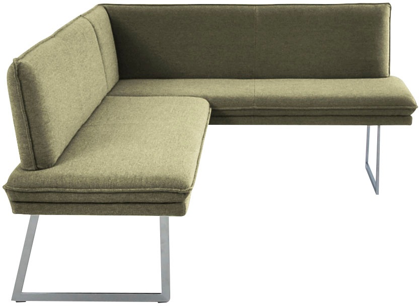 K+W Komfort & Wohnen Eckbank mit Sattlernaht und schmaler Kufe, langer Sche günstig online kaufen