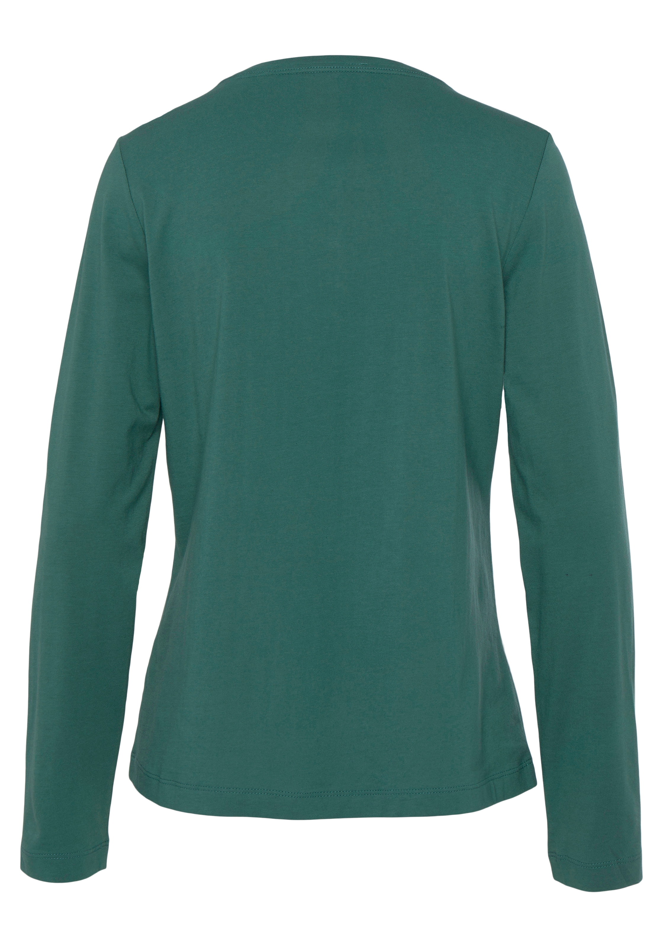 Vivance Dreams Pyjamaoberteil, mit Velvet-Knopfleiste