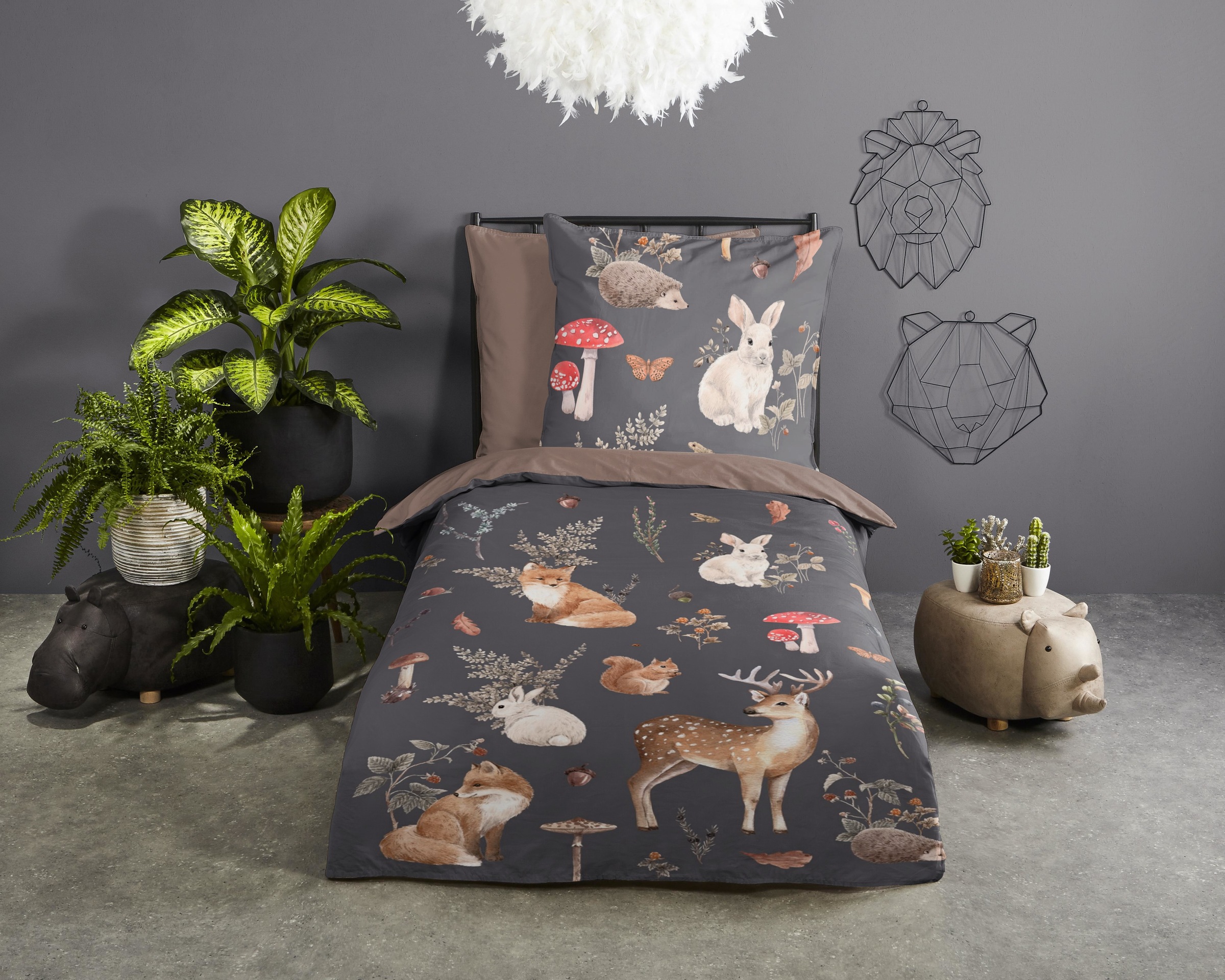 PURE luxury collection Kinderbettwäsche »Rox« 2 Stk. tlg. Mikrofaser, 135x2 günstig online kaufen