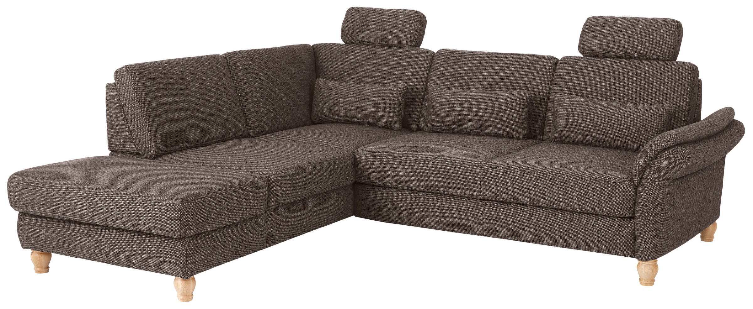 Home affaire Ecksofa »Palace L-Form«, incl. Sitztiefenverstellung, wahlweise mit Bettfunktion und Stauraum