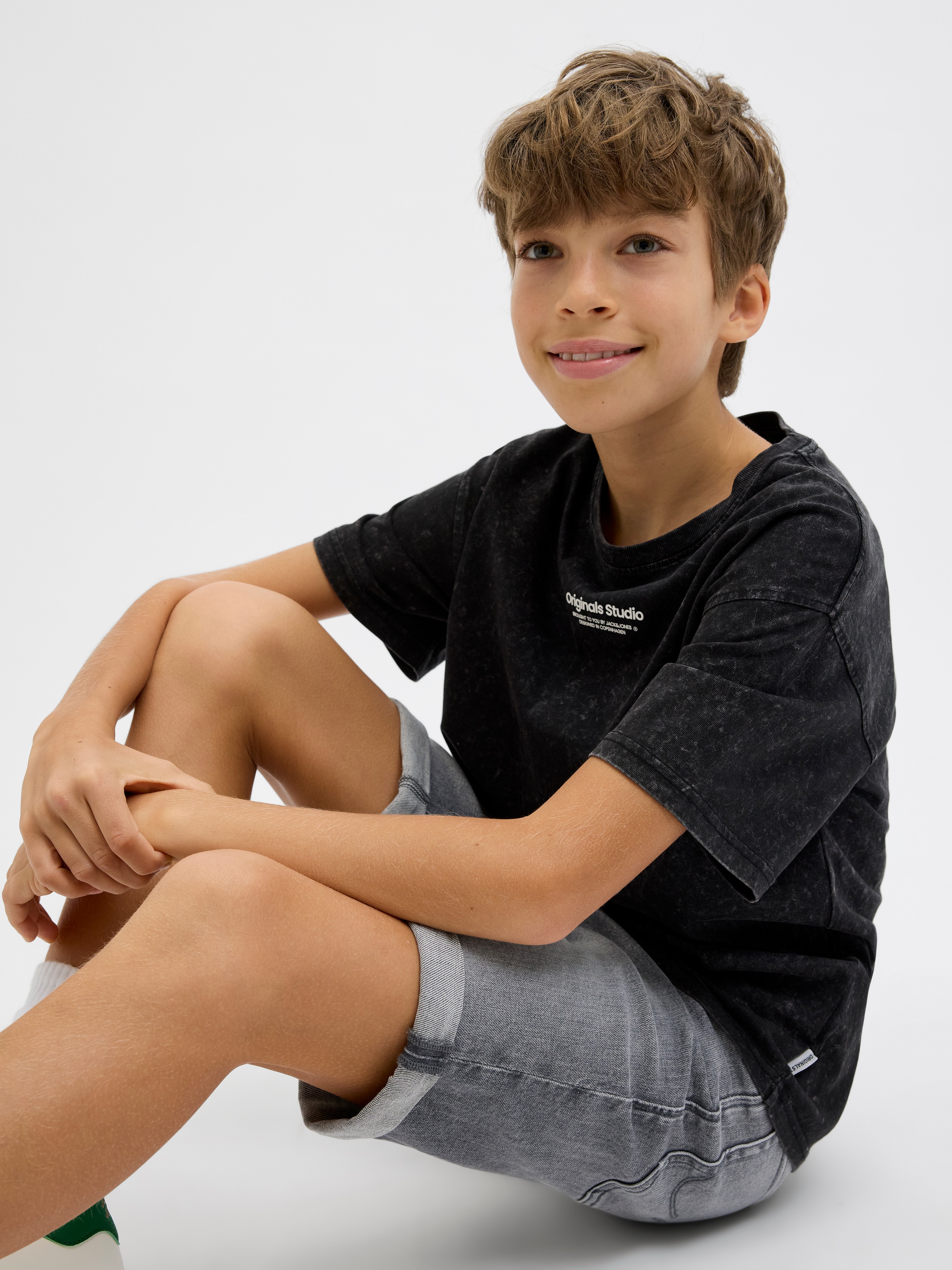 Jack & Jones Junior Shorts »JJIRICK bequem mit mittlerer Taille für Jungen«, unifarben, modisch, regular fit, Web
