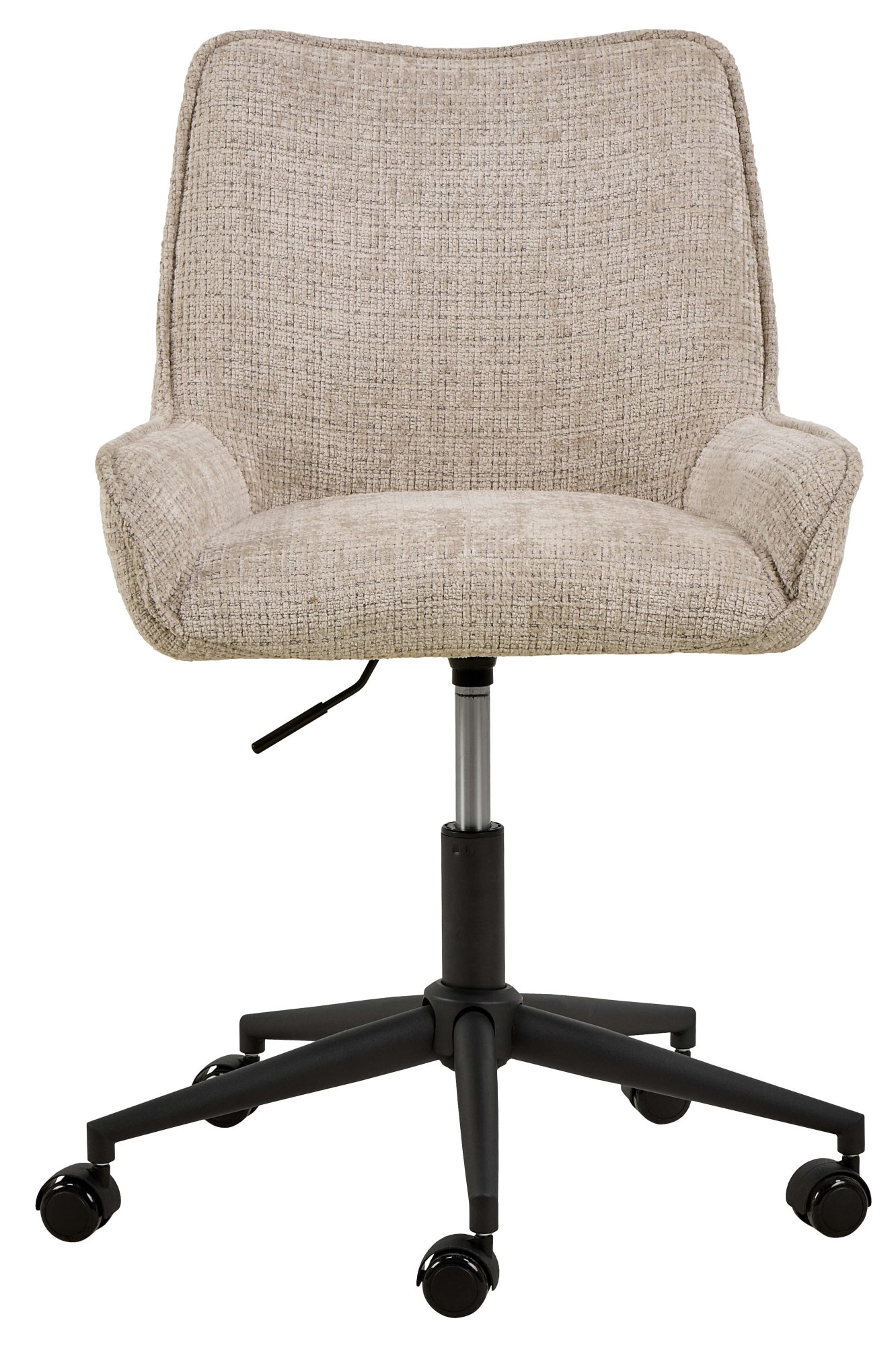 ACTONA GROUP Schreibtischstuhl »Eddie, Bürostuhl, Computerstuhl, Drehstuhl« () 1 Stk.Bürostuhl, beiger Stoff, geschwungene Form, Drehfunktion, FSC™