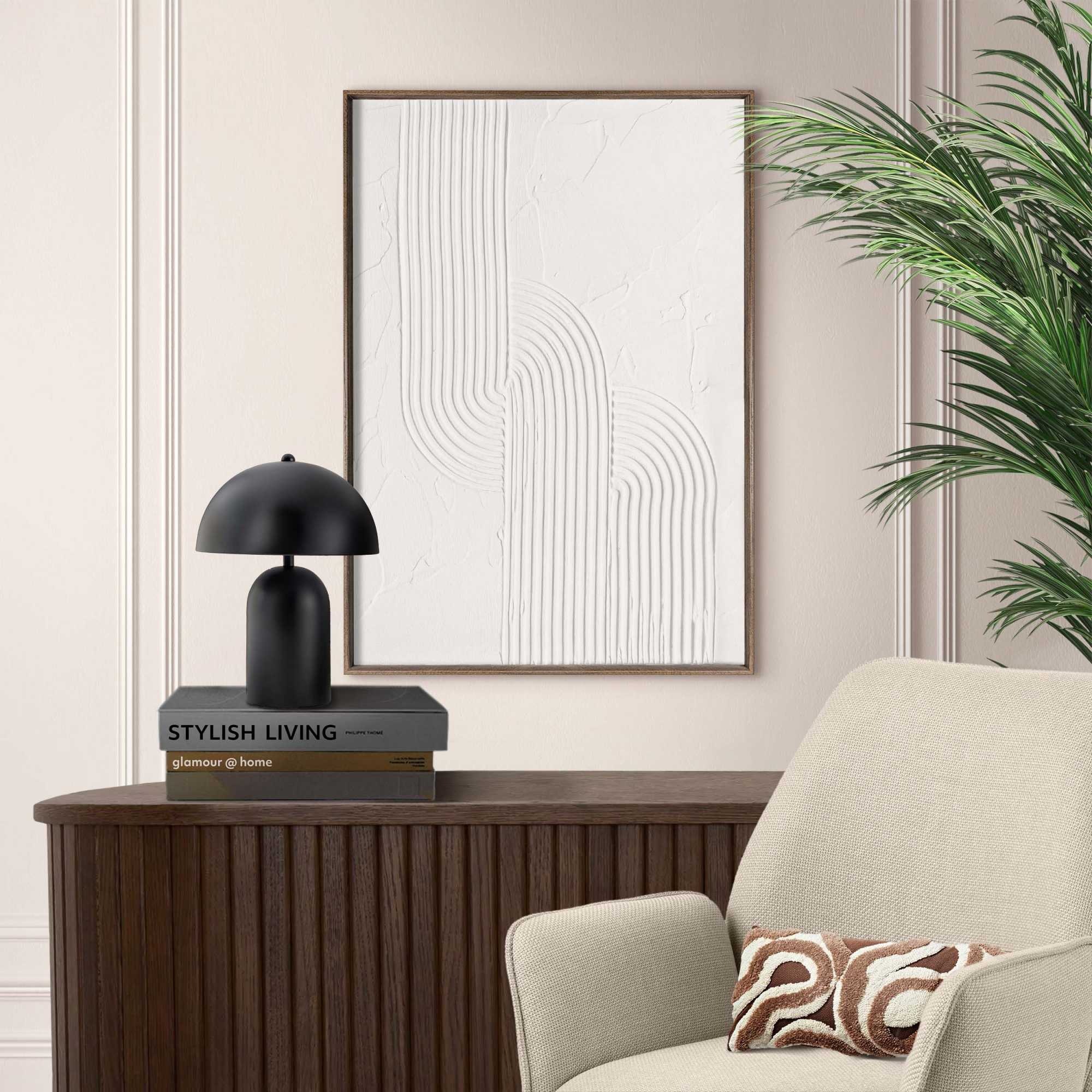 Reinders! Wandbild »Reliefmuster« Wohnzimmer - Weiß - MDF - Abstrakt - 50x7 günstig online kaufen