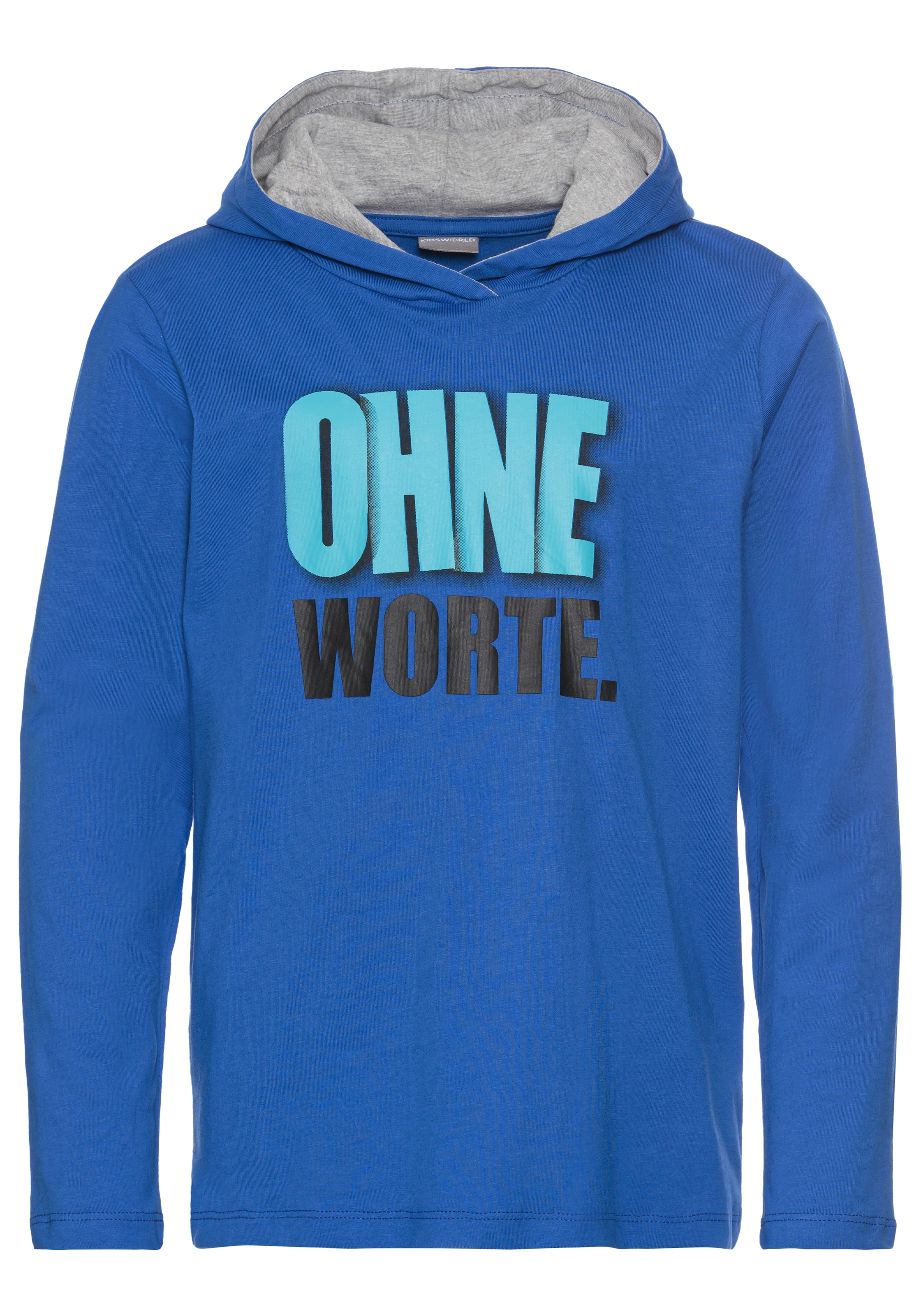 KIDSWORLD Kapuzenshirt »OHNE Worte!«, cooler Spruch