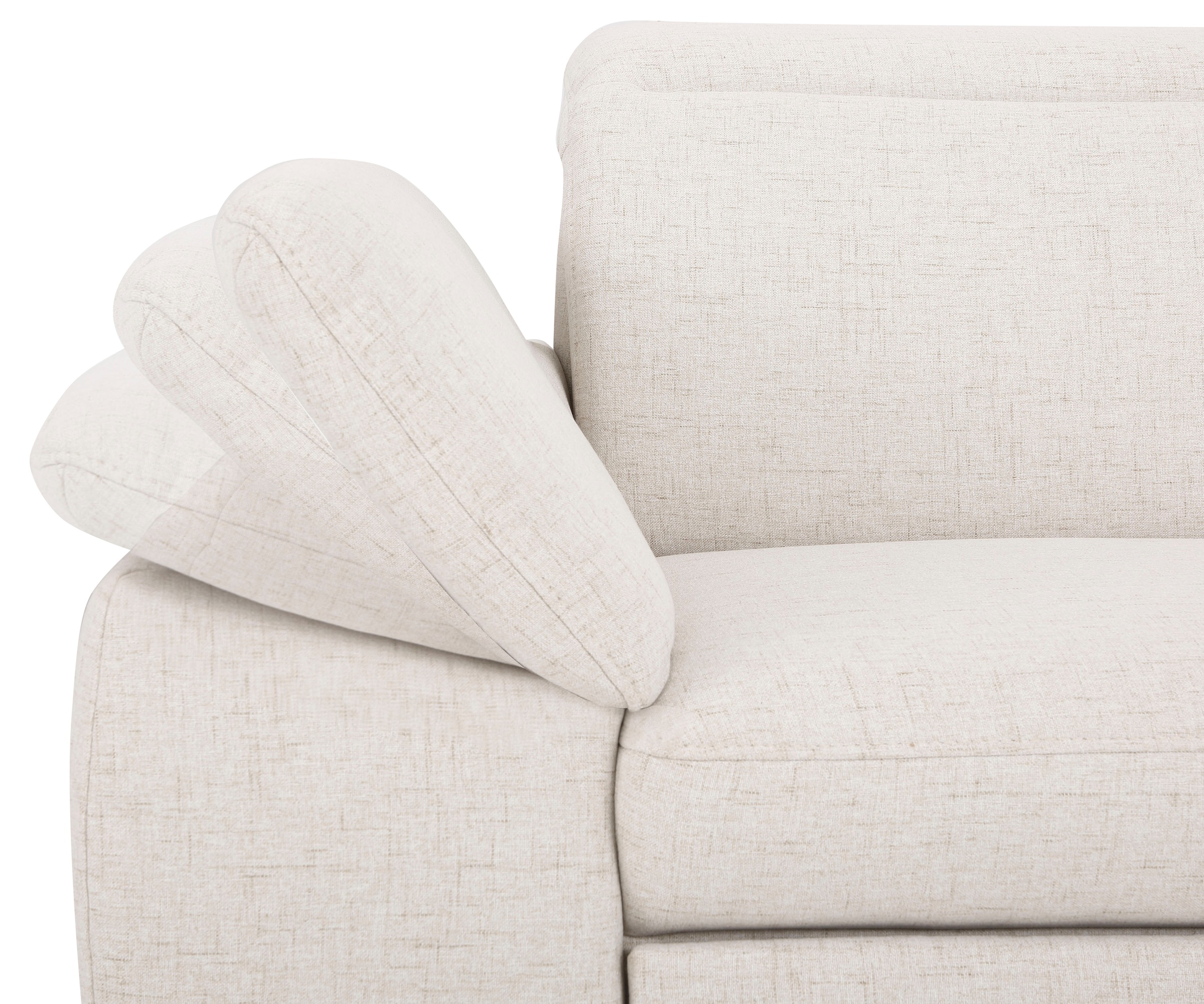 Home affaire Ecksofa »Mauritius L-Form«, mit Kopfteil- und Armlehnverstellung, mit Bettfunktion und Bettkasten
