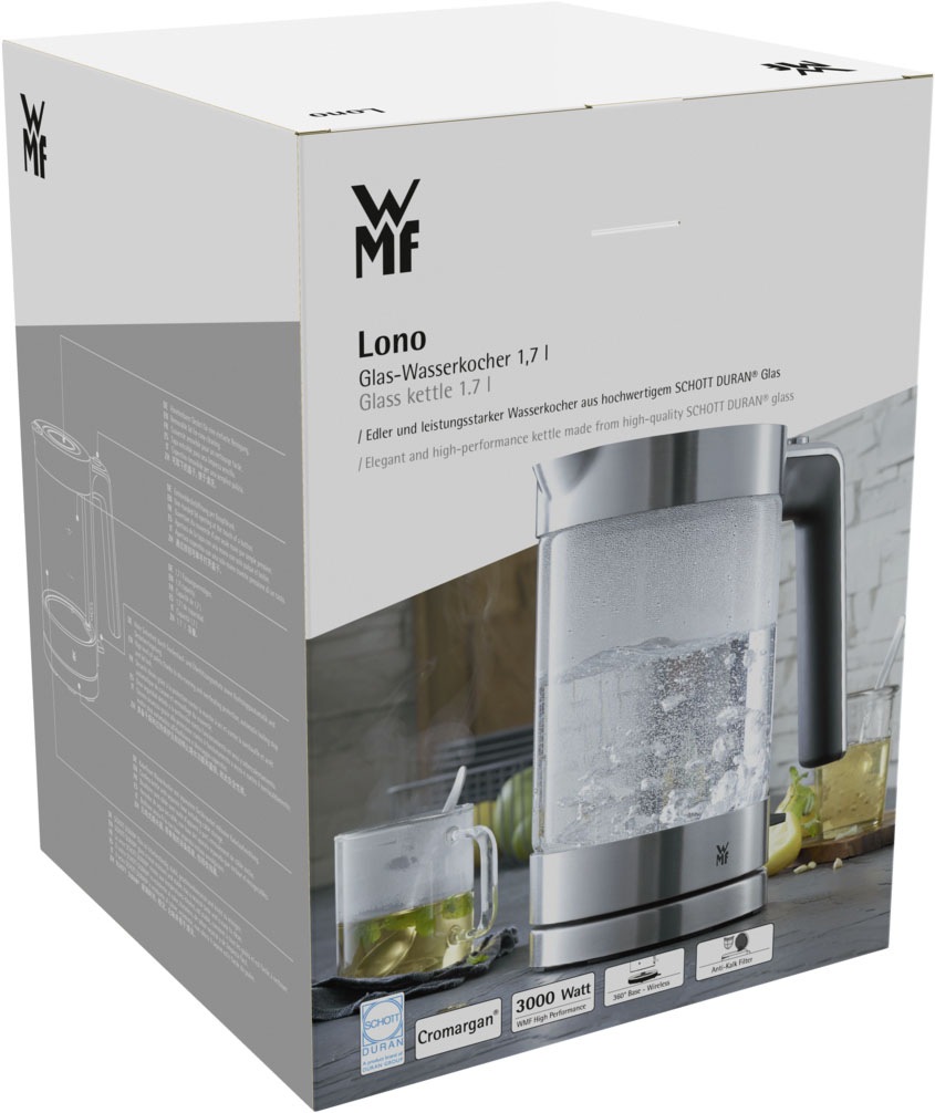 WMF Wasserkocher »Glas-LONO« 1,7 l 3000 W