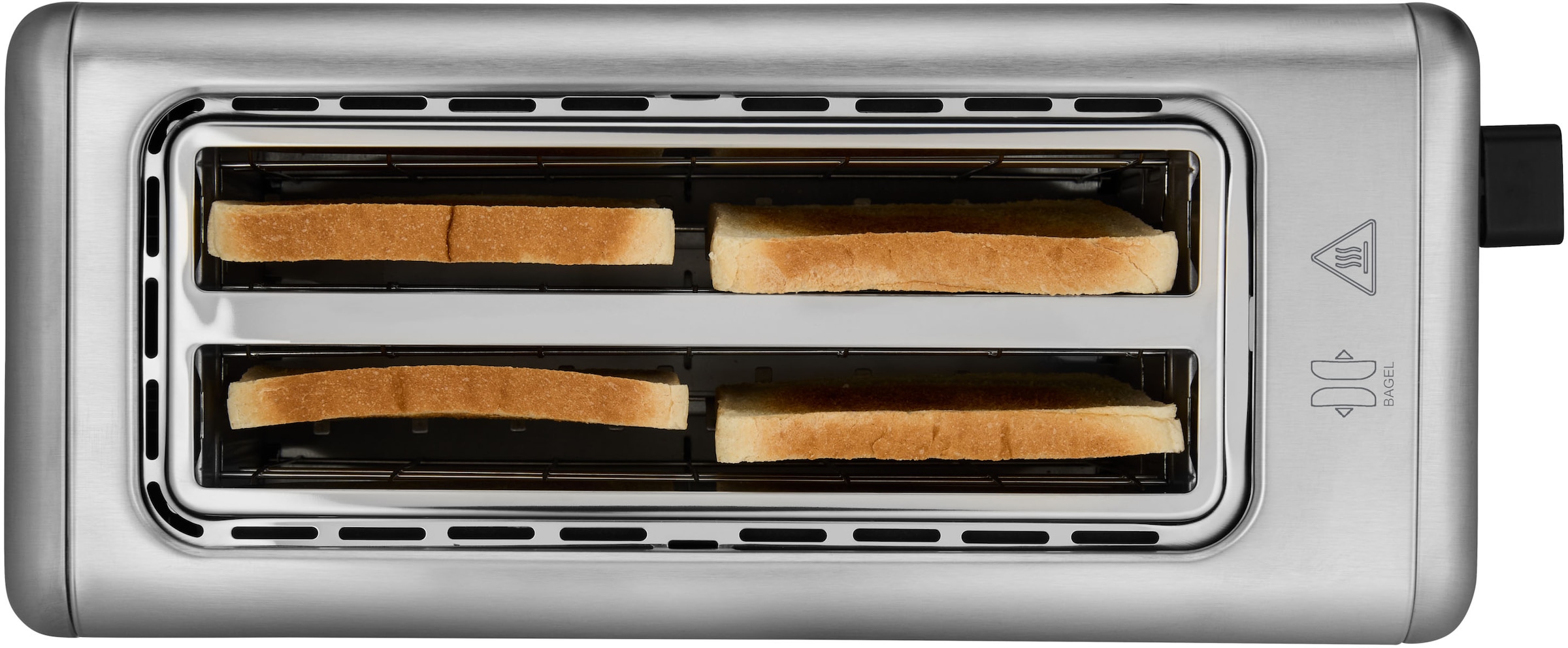 Medion® Toaster »Langschlitztoaster, MD12103, LED Sensor-Touch-Display« 2 lange Schlitze für 4 Scheiben 1450 W abnehmbarer Brötchenaufsatz