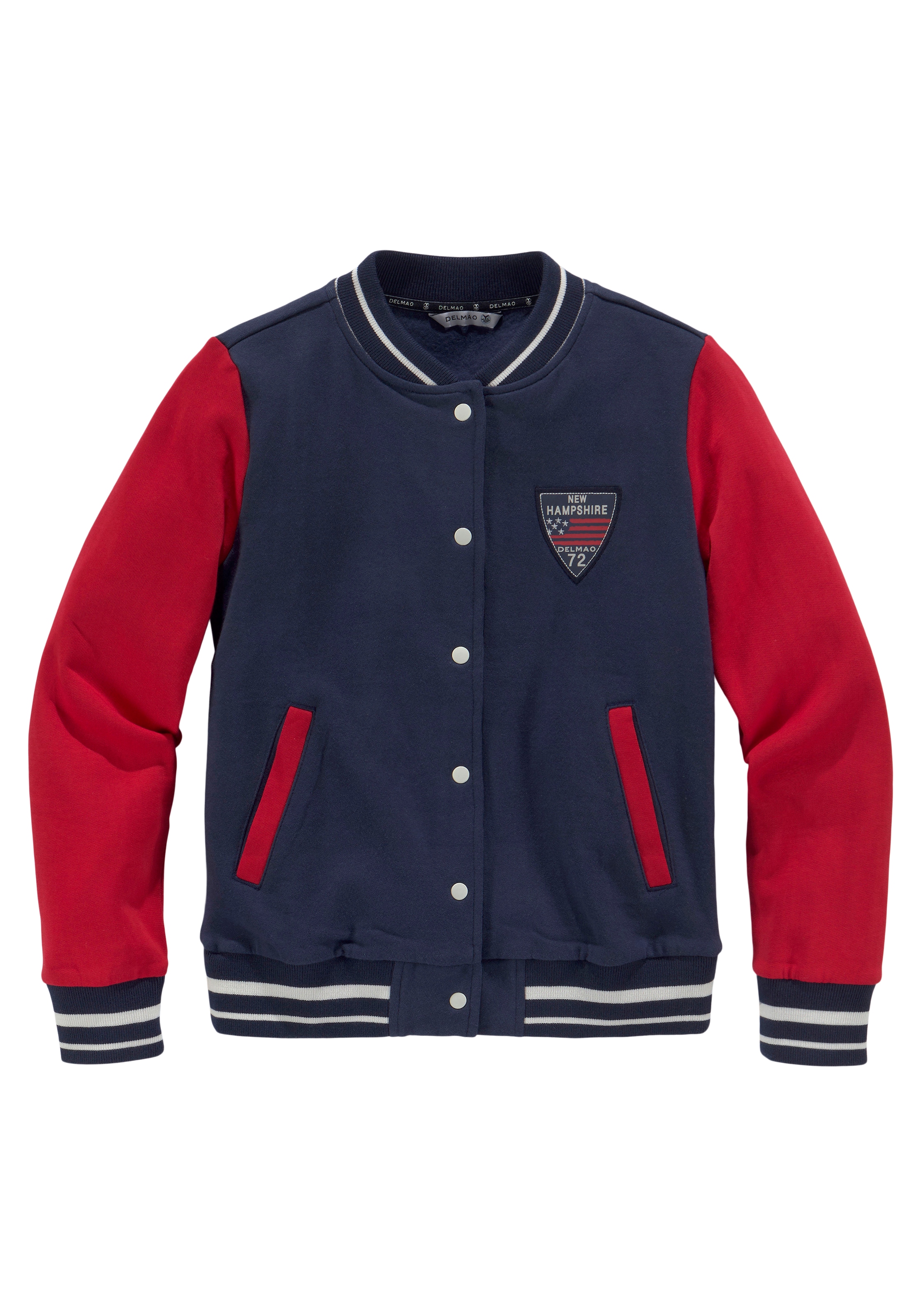 DELMAO Sweatjacke »für Mädchen« , im College-Style