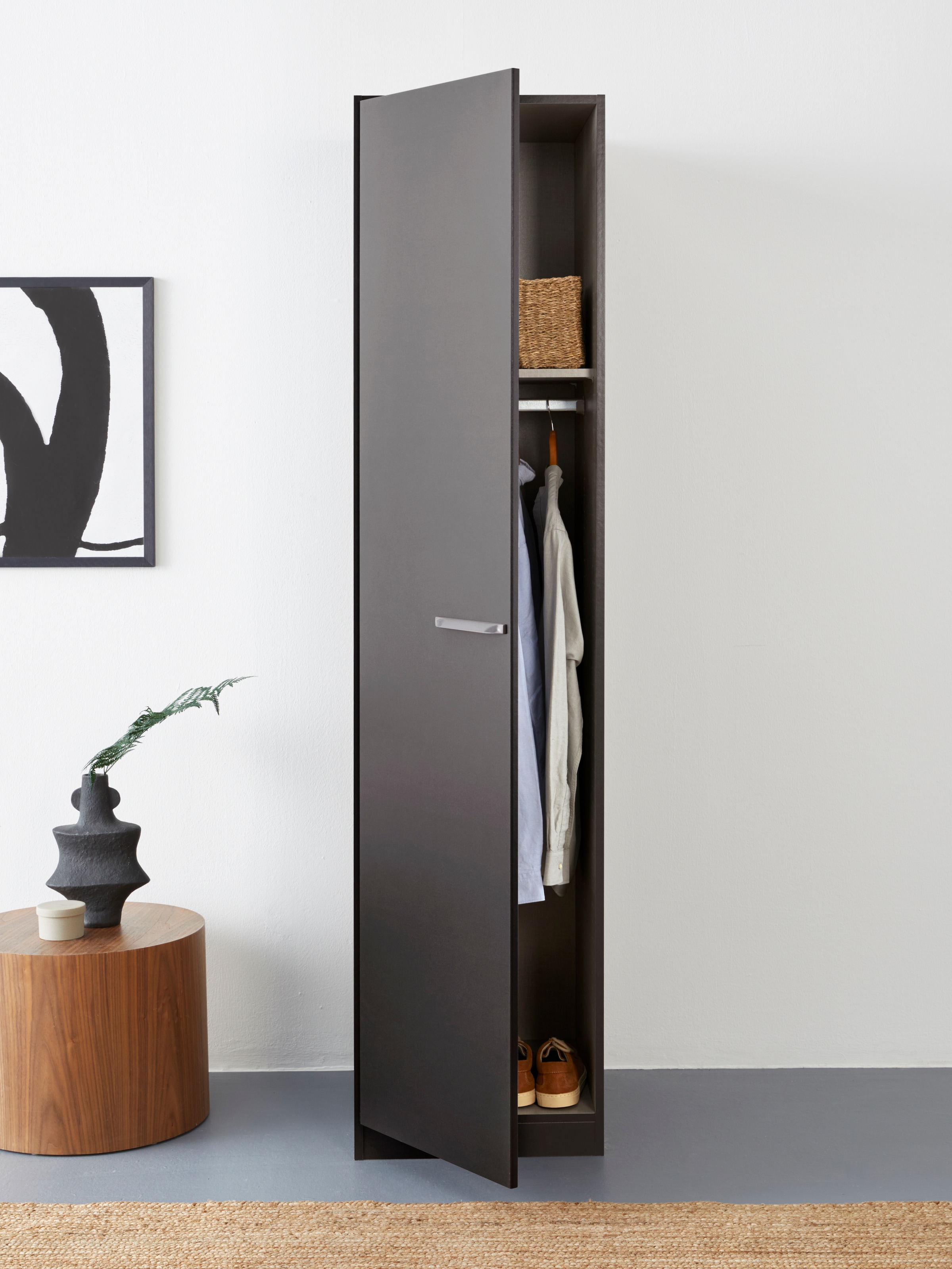 INOSIGN BY RAUCH Drehtürenschrank »Kleiderschrank Schrank Garderobe Wäscheschrank VANDOR«, in drei Breiten, Höhe 197 cm, Griffe in Graumetallic MADE IN GERMANY
