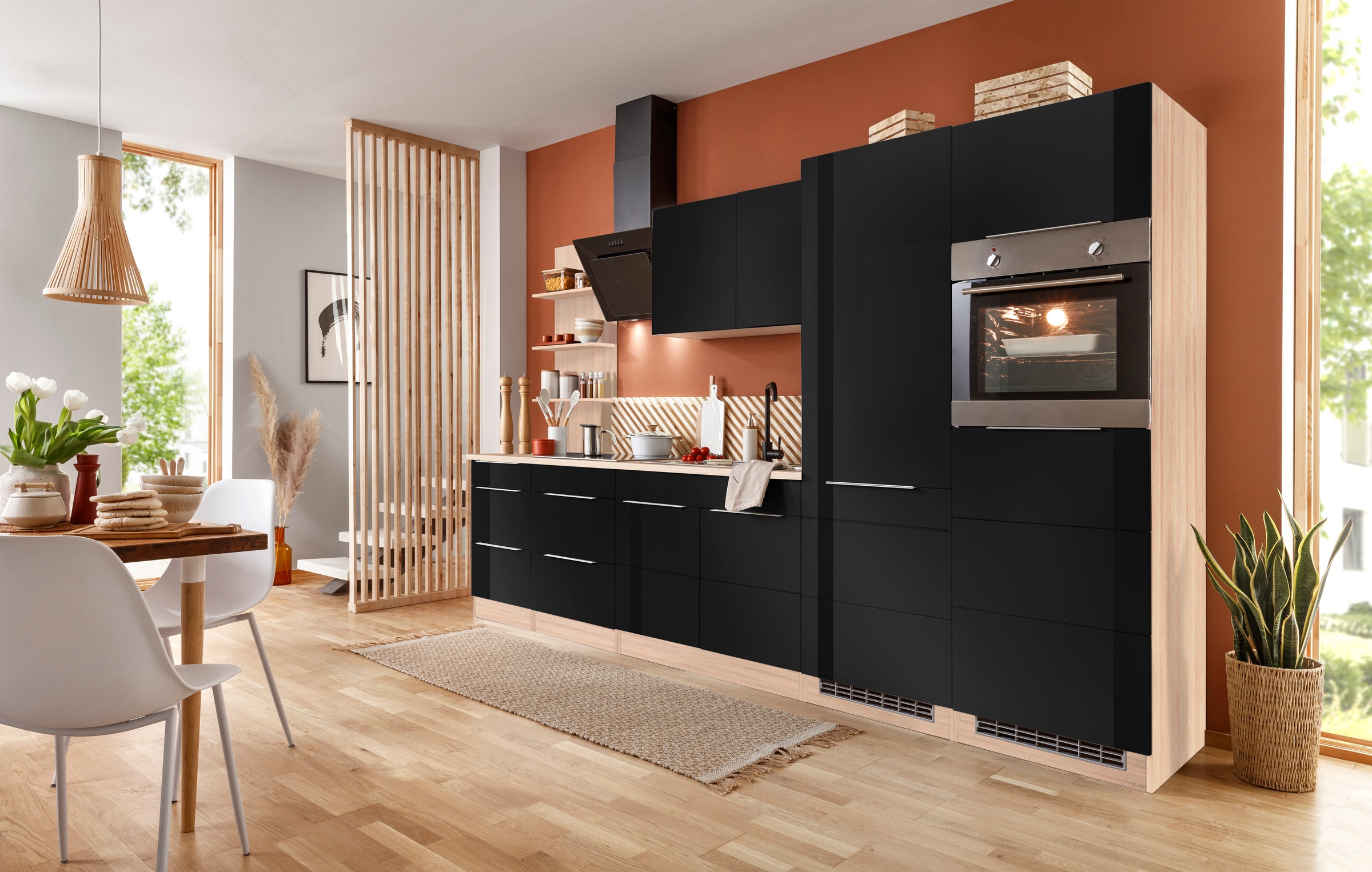 KOCHSTATION Küchenzeile »KS-Brindisi Breite 330 cm« wahlweise mit E-Geräten günstig online kaufen