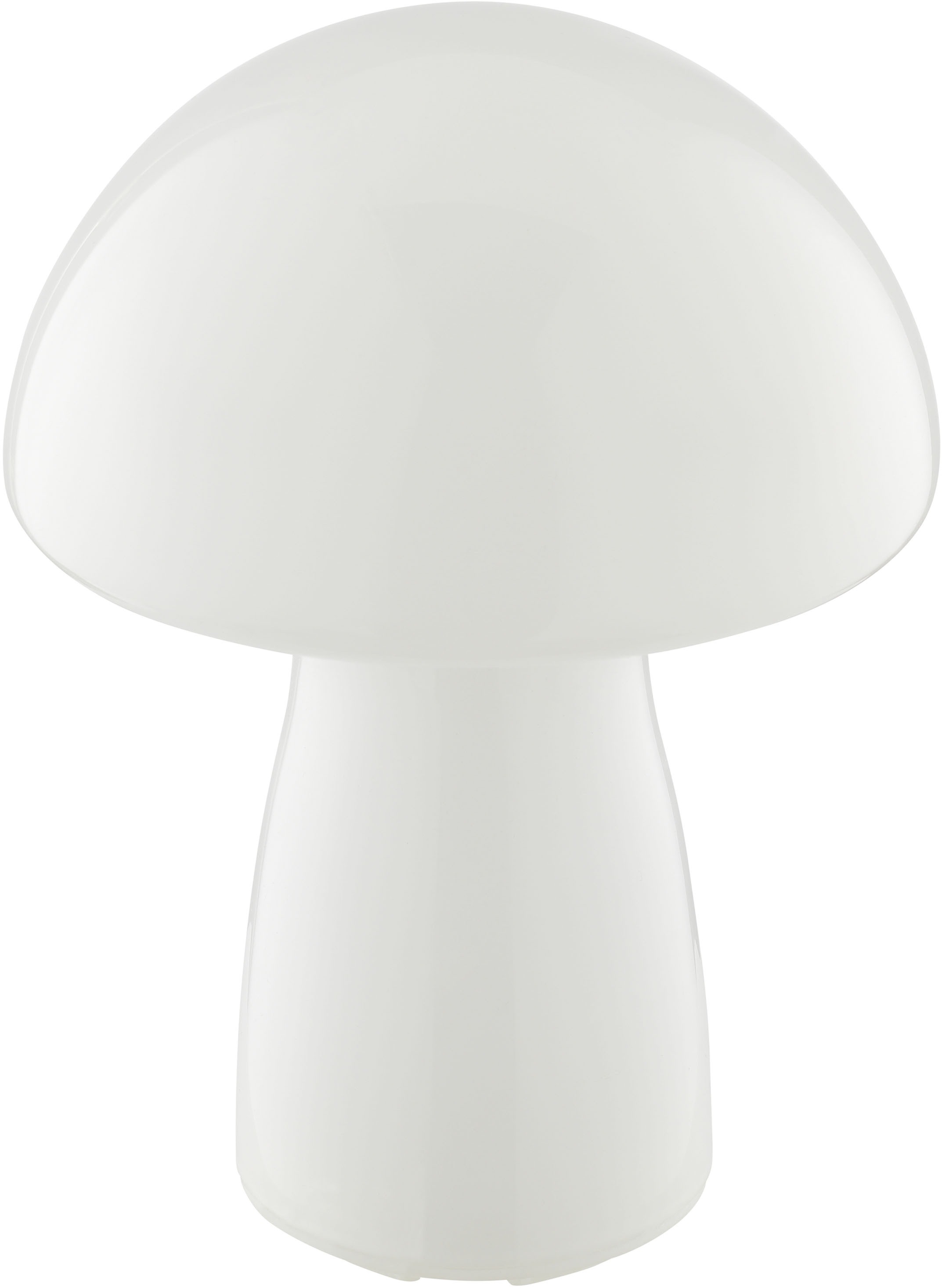 Brilliant LED Tischleuchte »Erik« LED-Modul 1 Stk. Warmweiß Pilzleuchte mit Akku, 22 x 16 cm, 250 lm, 2700 K, dimmbar, Glas, weiß