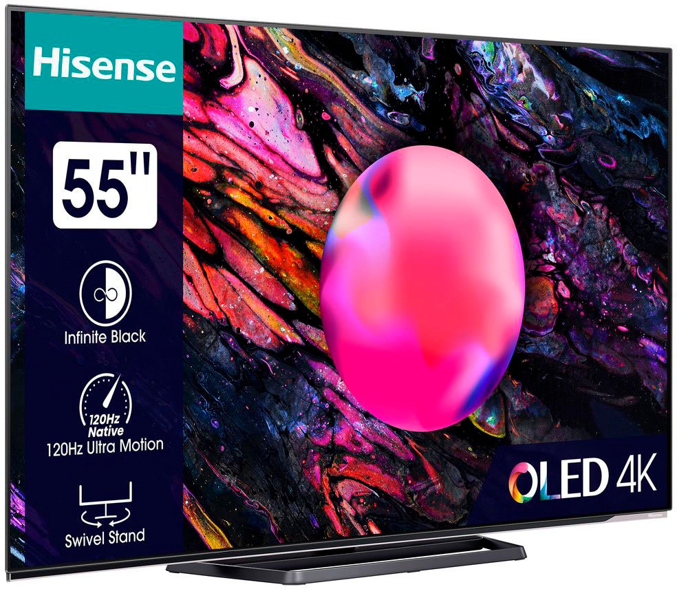3. Bild von Hisense OLED-Fernseher, 139 cm/55 Zoll, 4K Ultra HD, Smart-TV