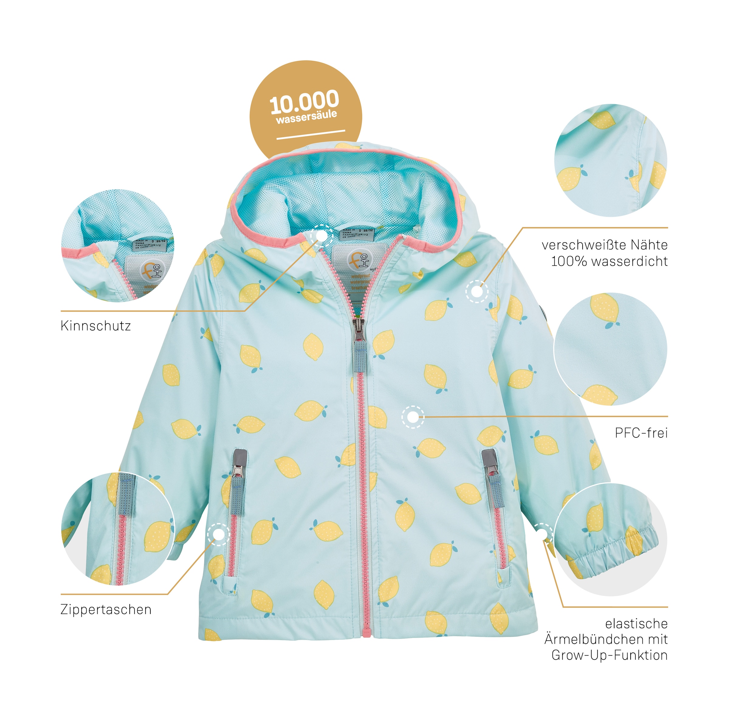 first instinct by killtec Outdoorjacke »FIOS 71 MNS JCKT«, Wasserdicht, verlängerbare Ärmel, PFAS-freie Imprägnierung