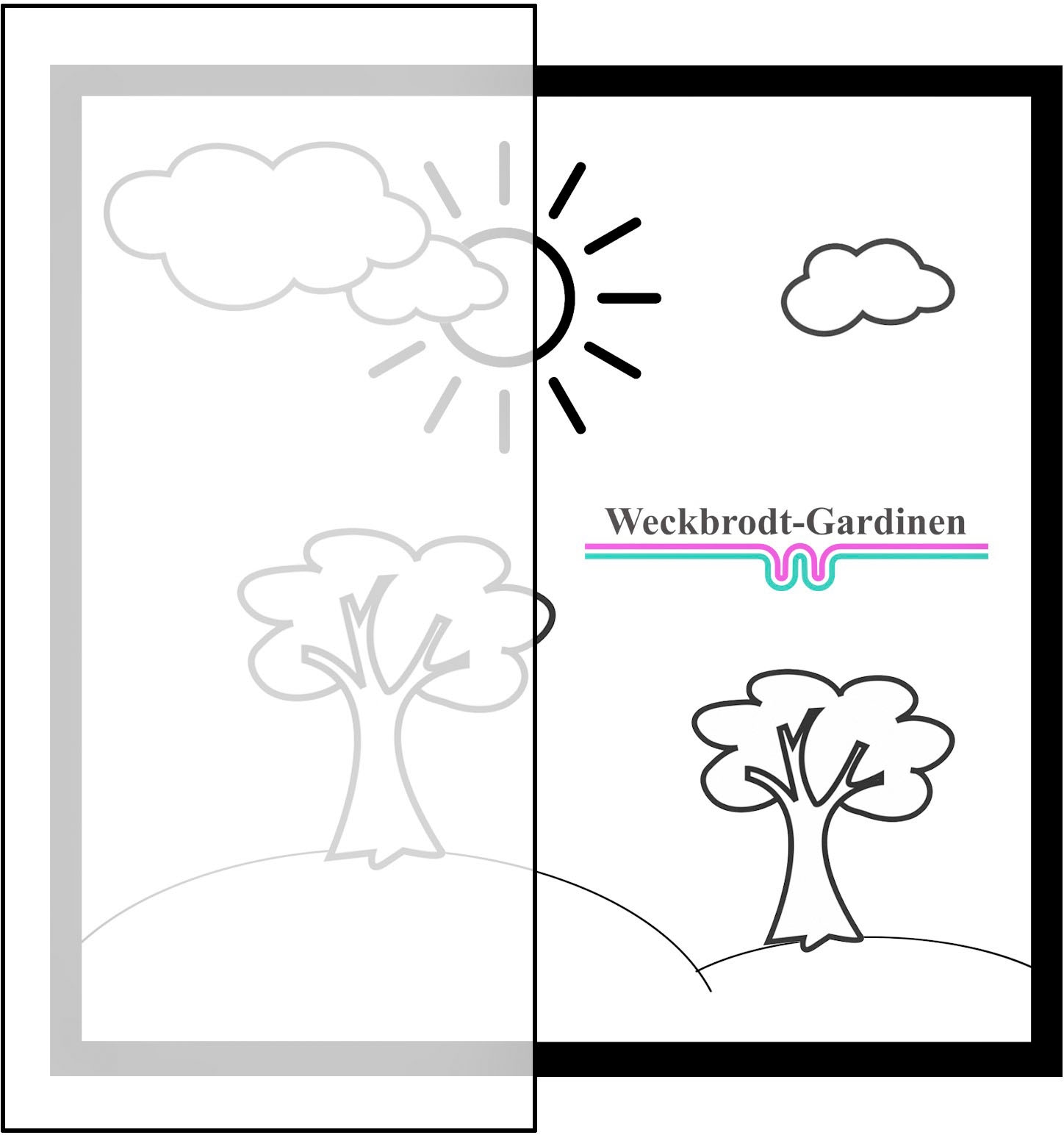 Weckbrodt Gardine »Mia«, (1 St.), Voile, bedruckt, Allover, Motiv, halbtransparent, Bleiband, Store
