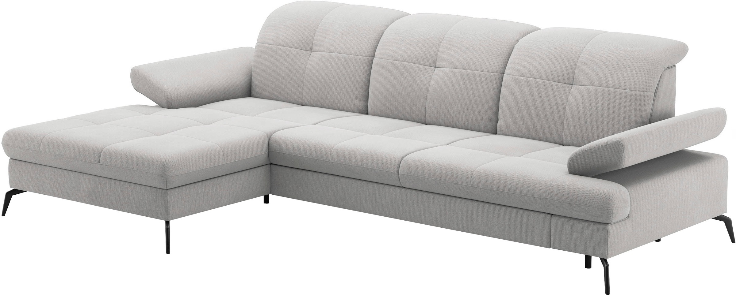 sit&more Ecksofa »Amica, L-Form, inkl. Sitztiefenverstellung & Armteilverstellung«, wahlweise mit Bettfunktion, Bettkasten und Kopfteilverstellung