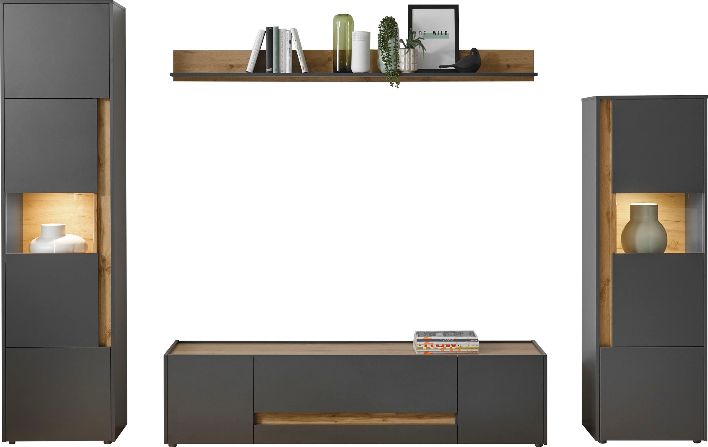 INOSIGN Wohnwand »City/Giron, moderne Anbauwand, Komplettset in vielen Farb günstig online kaufen
